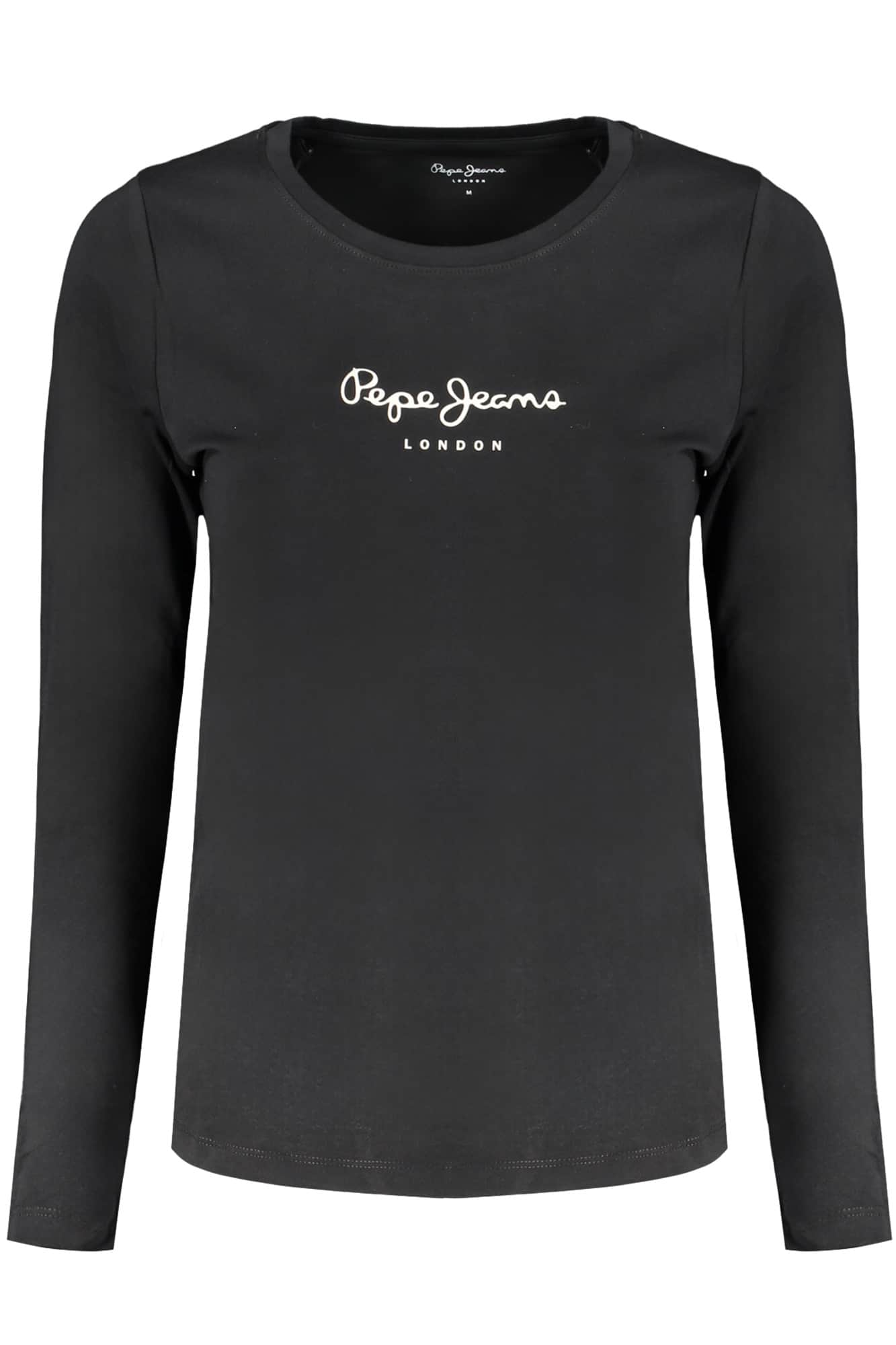 Pepe vaqueros mujer manga larga t-camisa negro