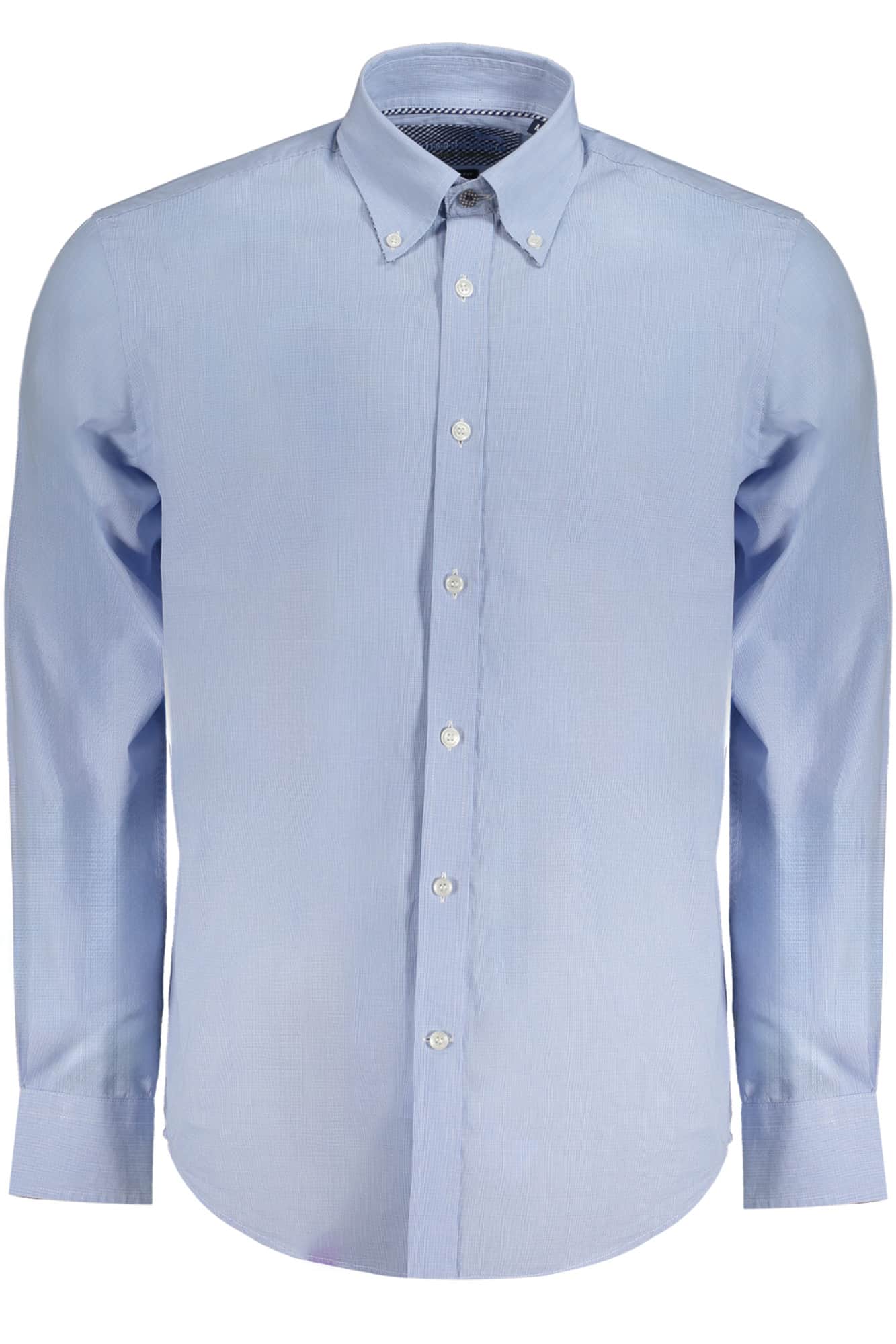 Harmont & Blaine hombre manga larga camisa azul