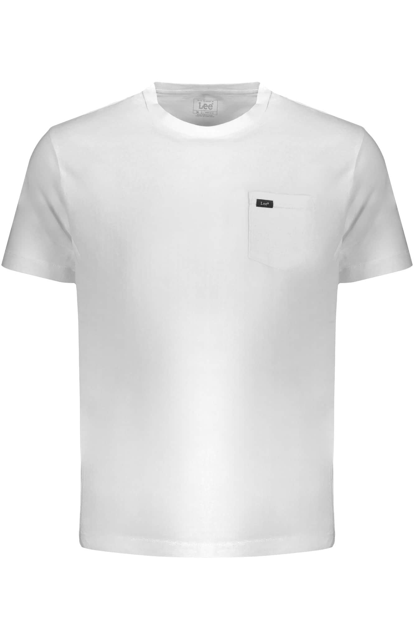 Lee hombre manga corta t-camisa blanco