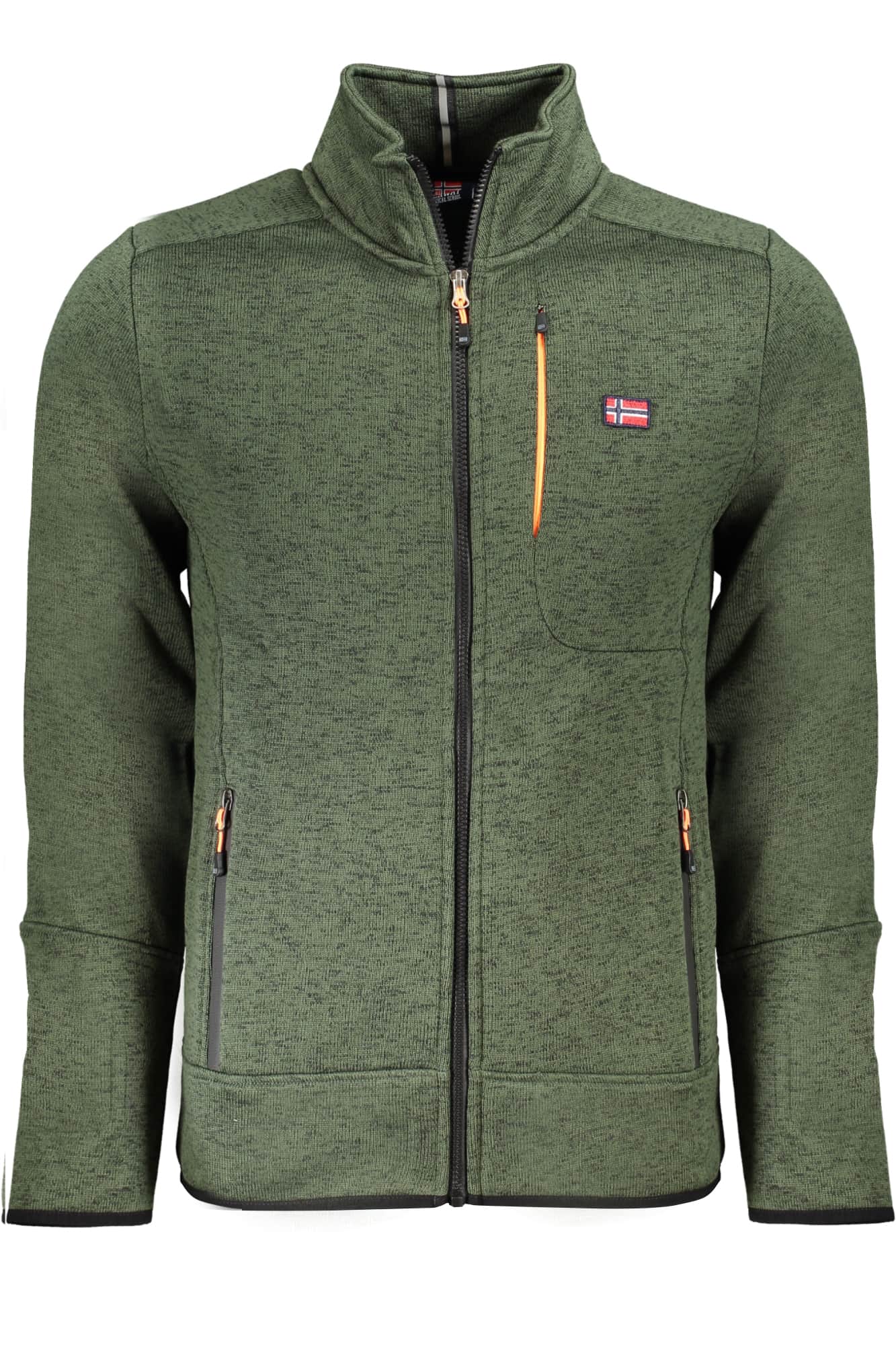 Norway 1963 hombre con cremallera sudadera verde