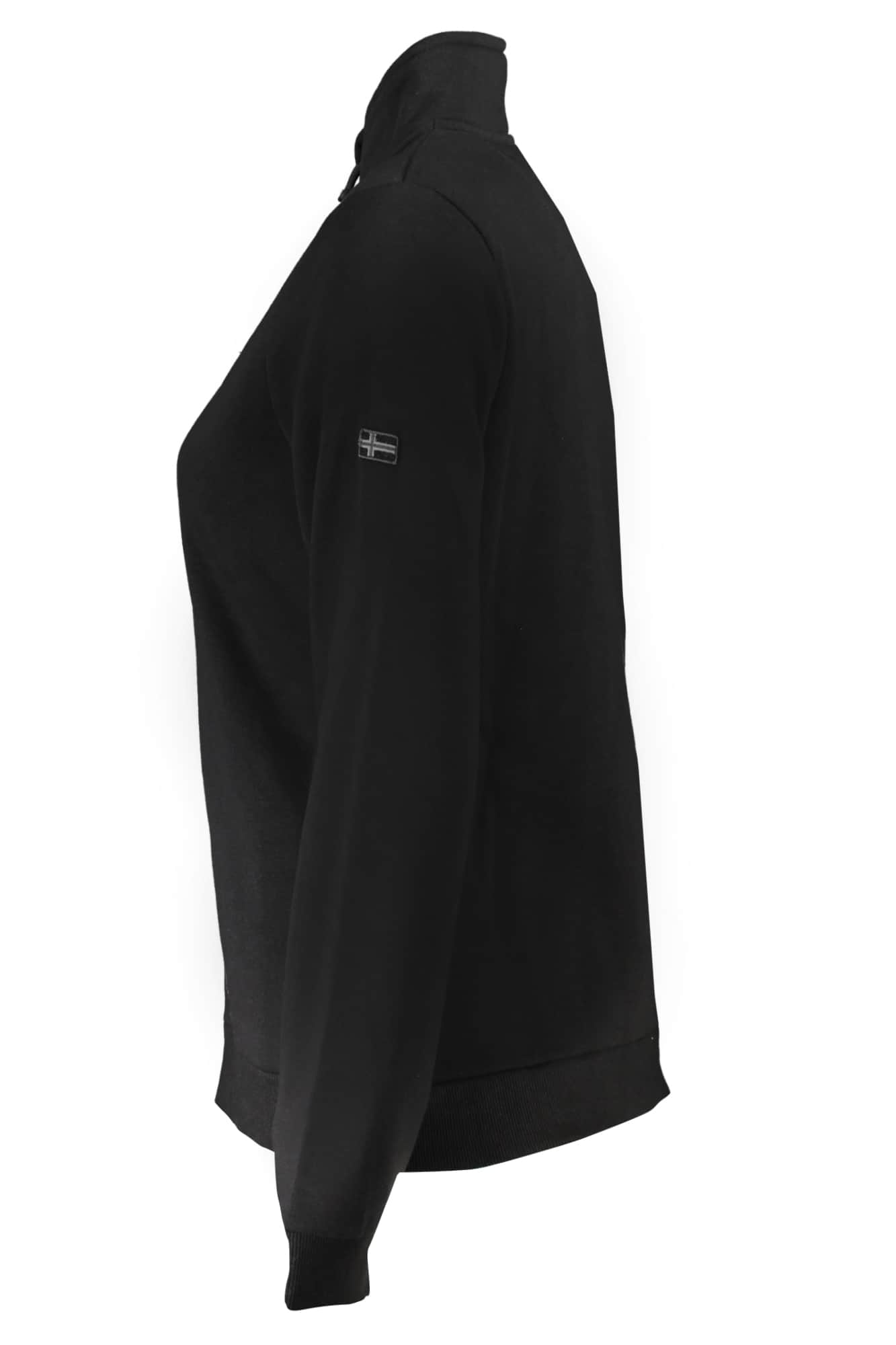 Norway 1963 mujer con cremallera sudadera negro