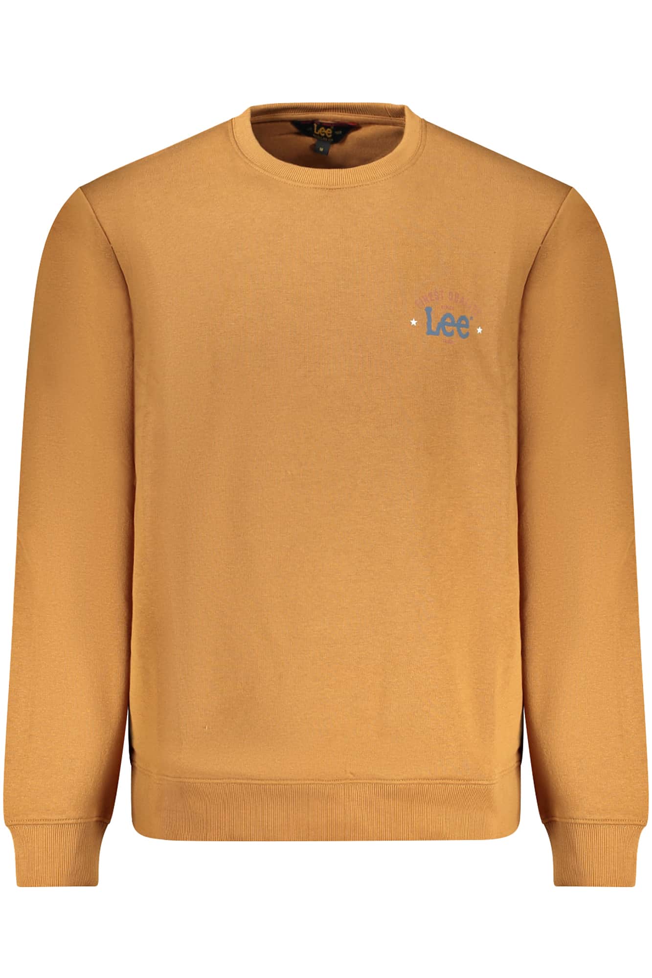 Lee hombre marrón con cremallera sudadera