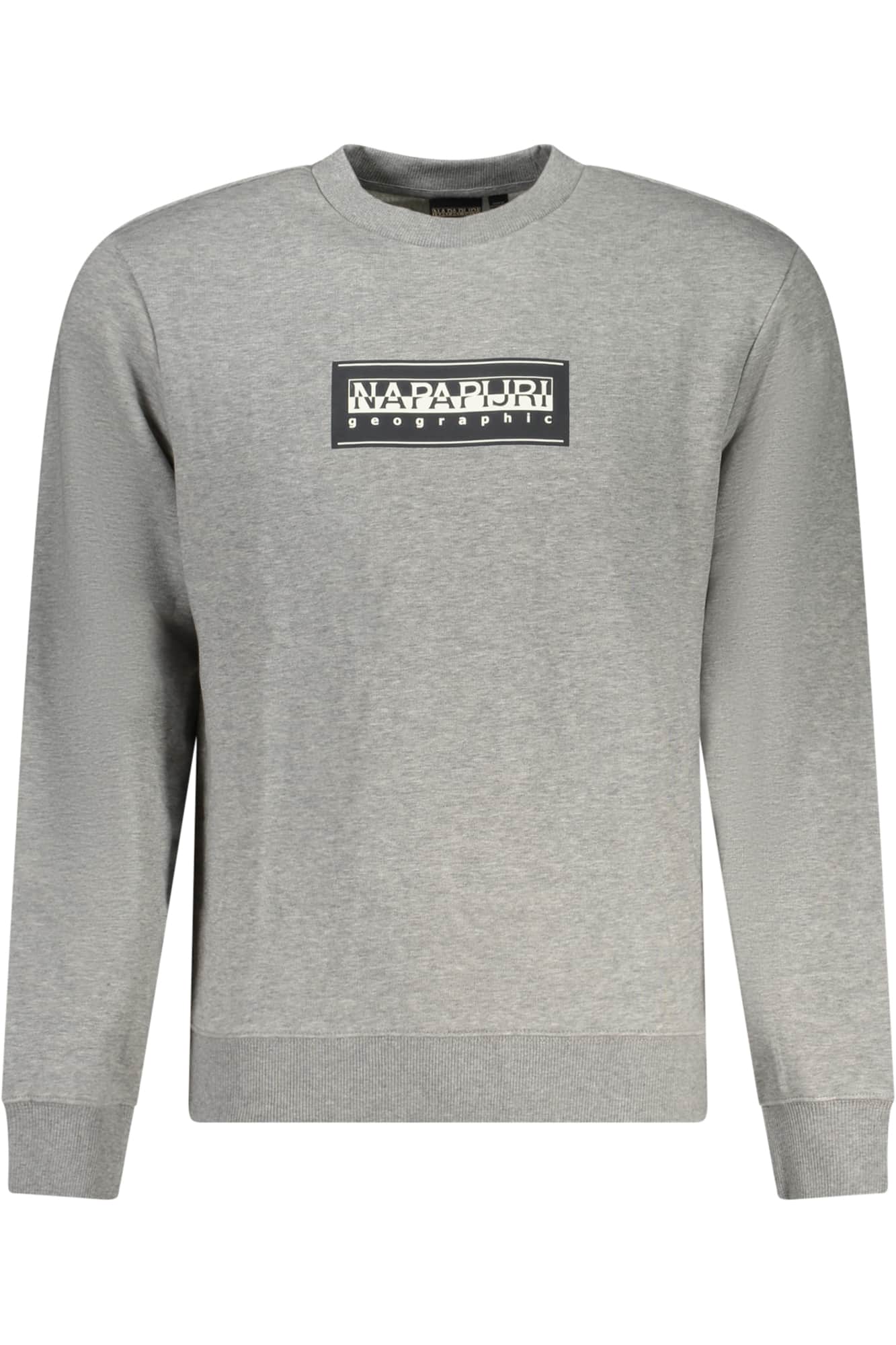Napapijri hombre sin cremallera sudadera gris