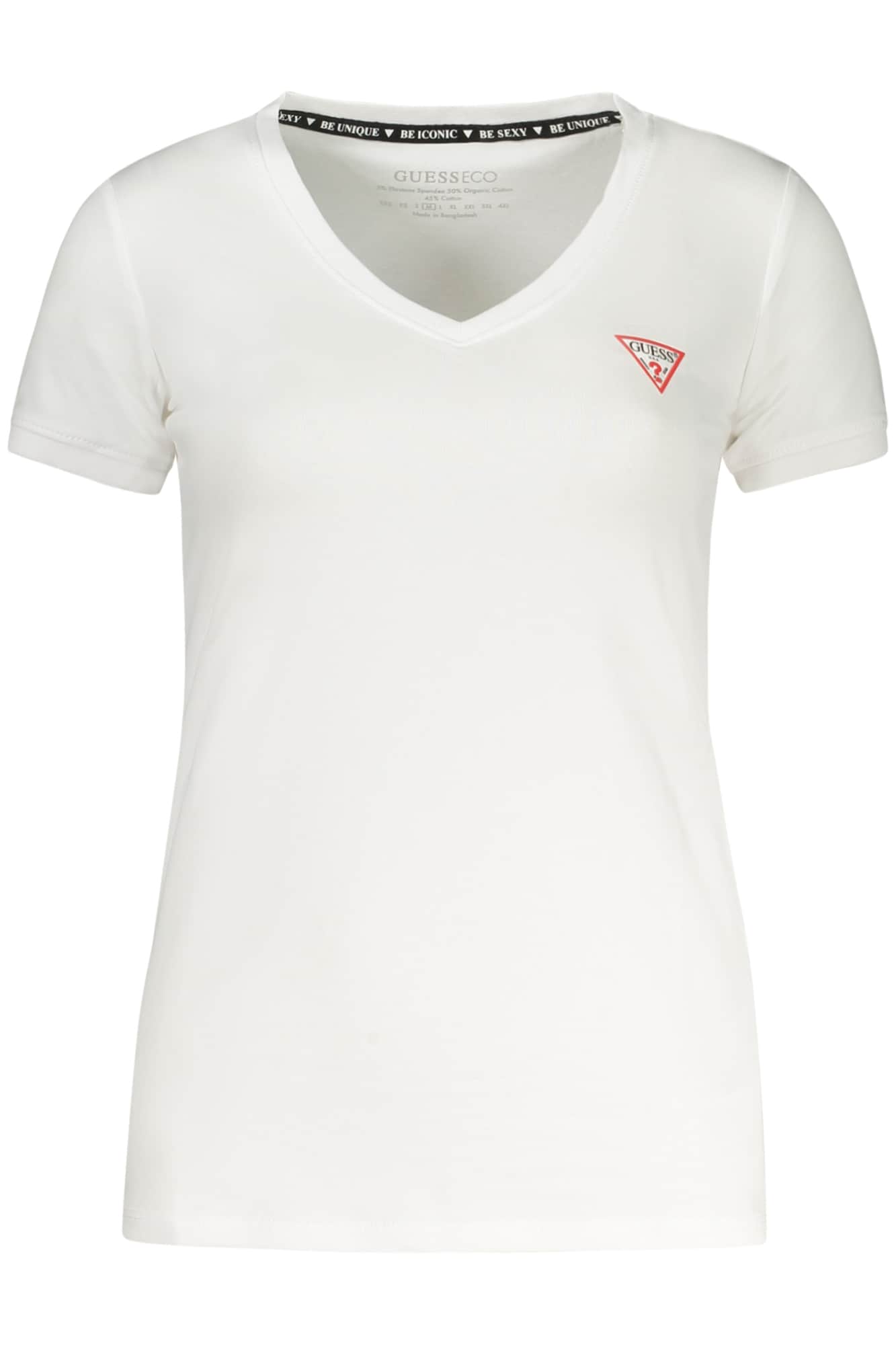 Guess vaqueros manga corta t-camisa mujer negro