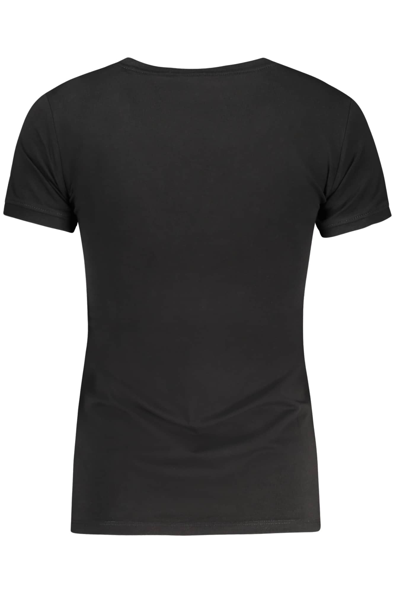 Guess vaqueros manga corta t-camisa mujer negro