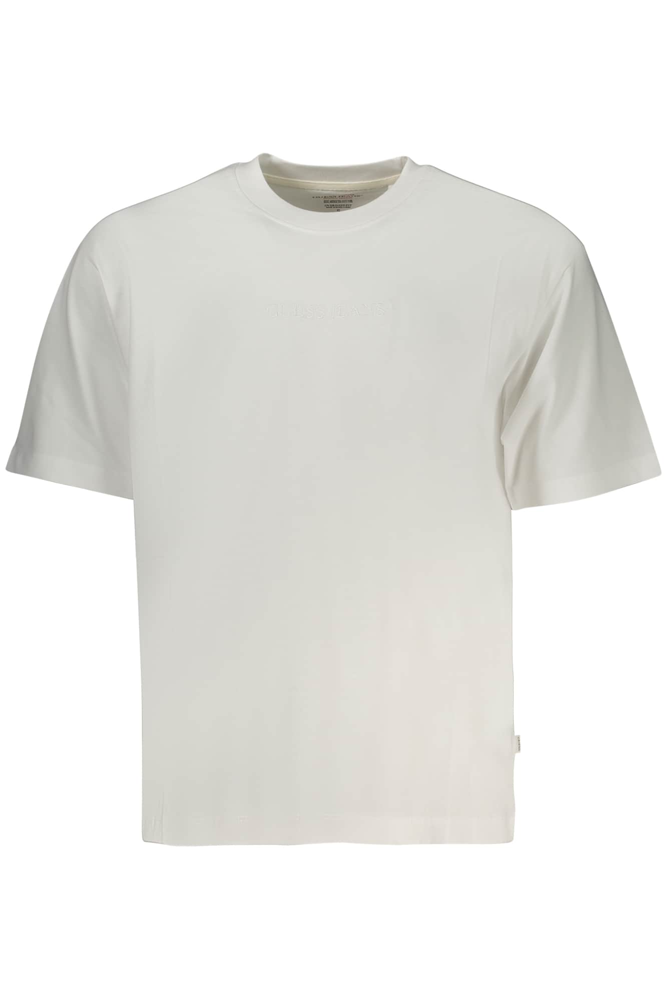 Guess vaqueros manga corta t-camisa hombre blanco
