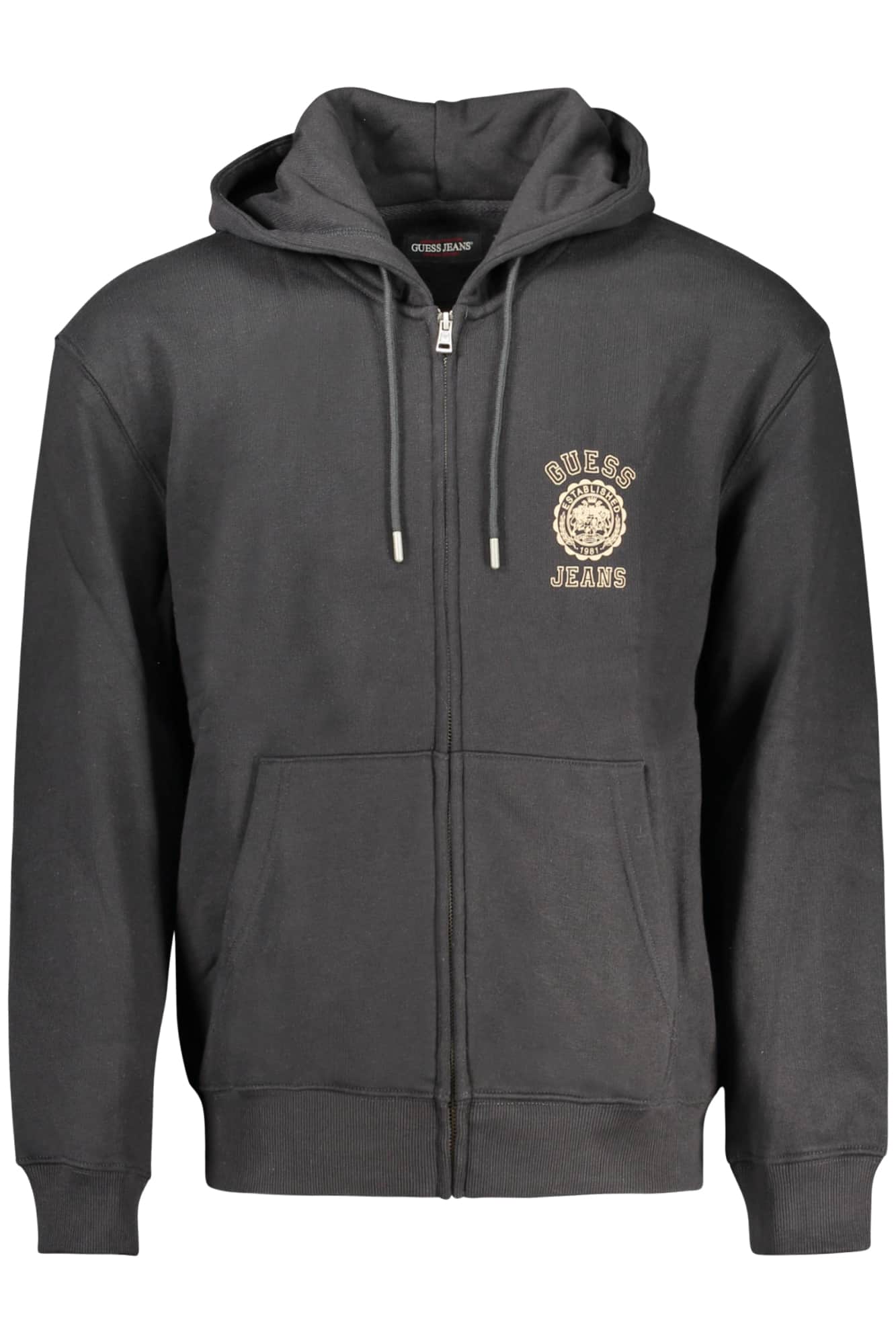 Guess vaqueros hombre con cremallera sudadera negro