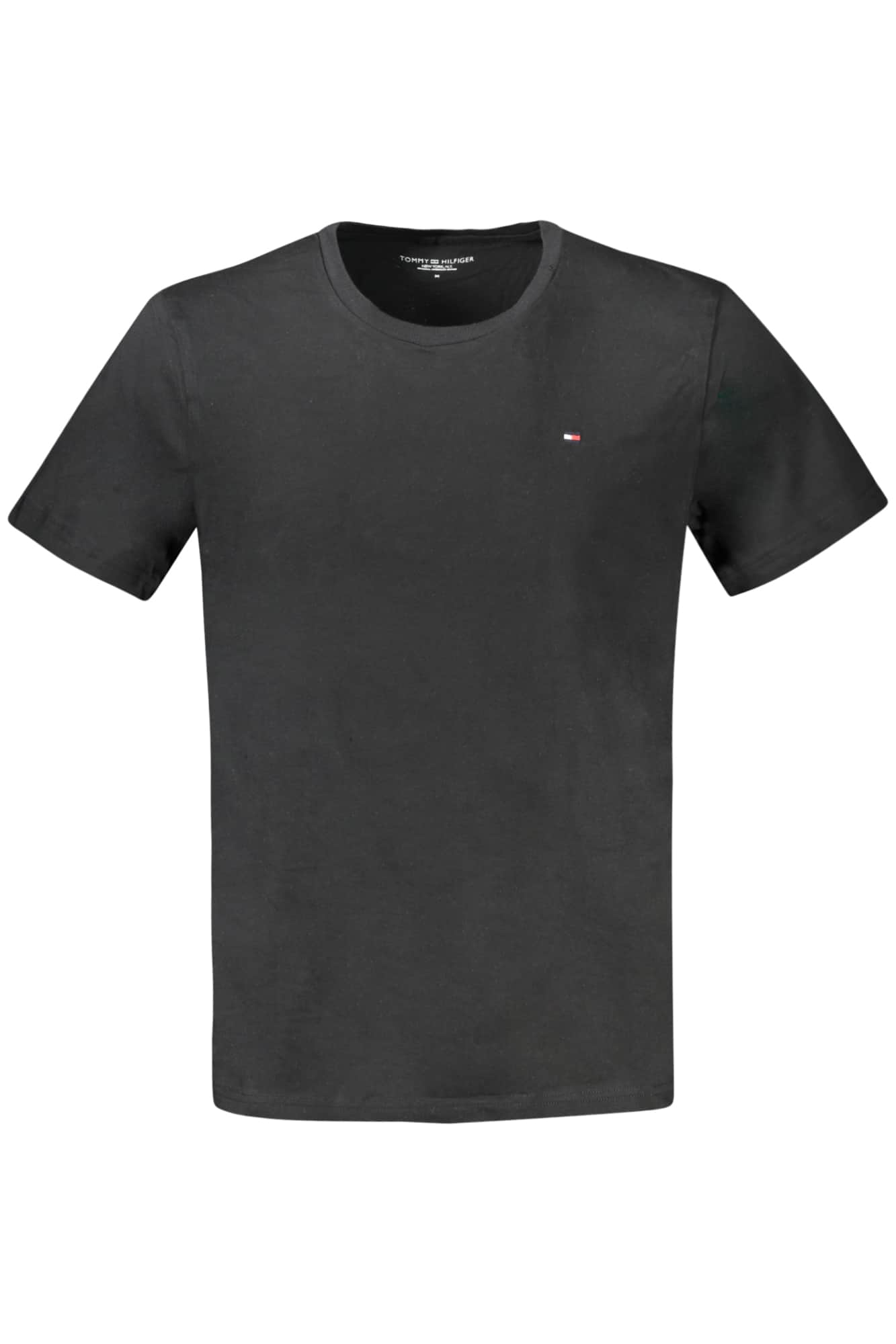 Tommy Hilfiger manga corta t-camisa hombre negro