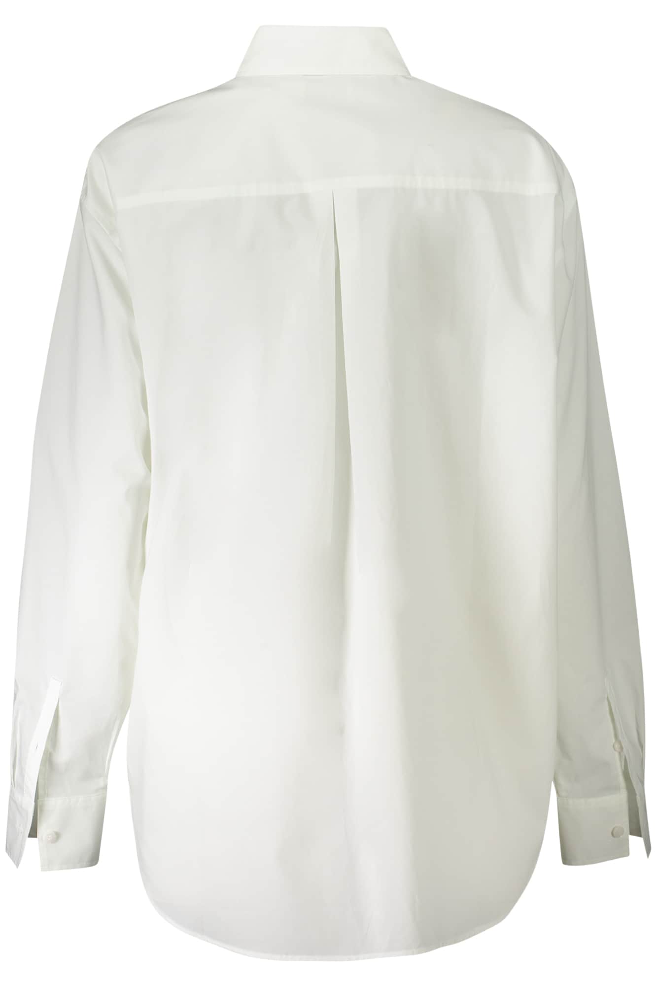 Calvin Klein manga larga camisa mujer blanco