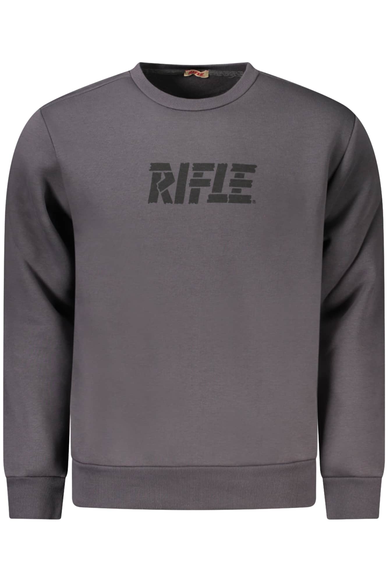 Rifle sudadera sin cremallera hombre gris