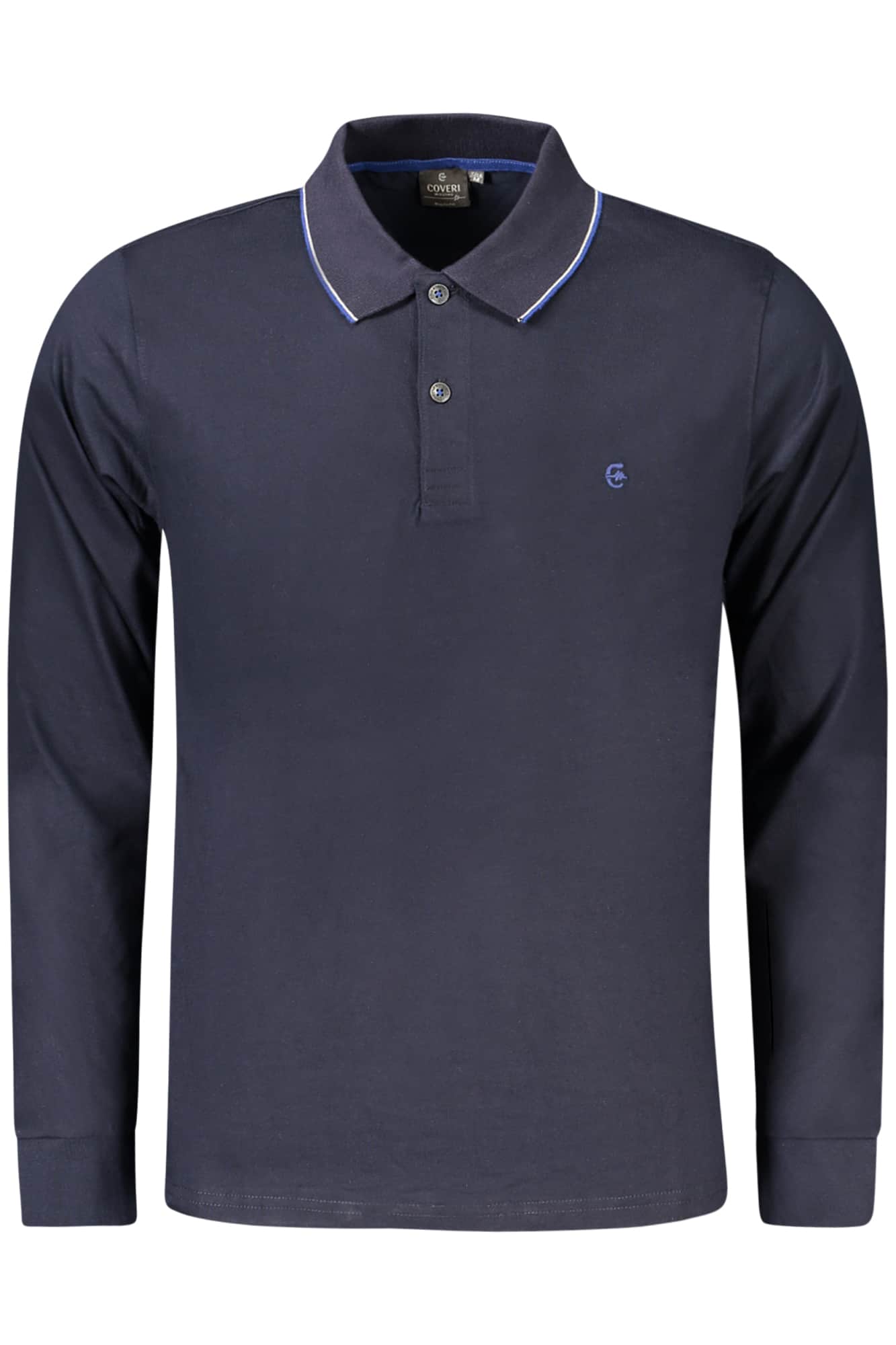 Coveri Moving polo manga larga hombre azul