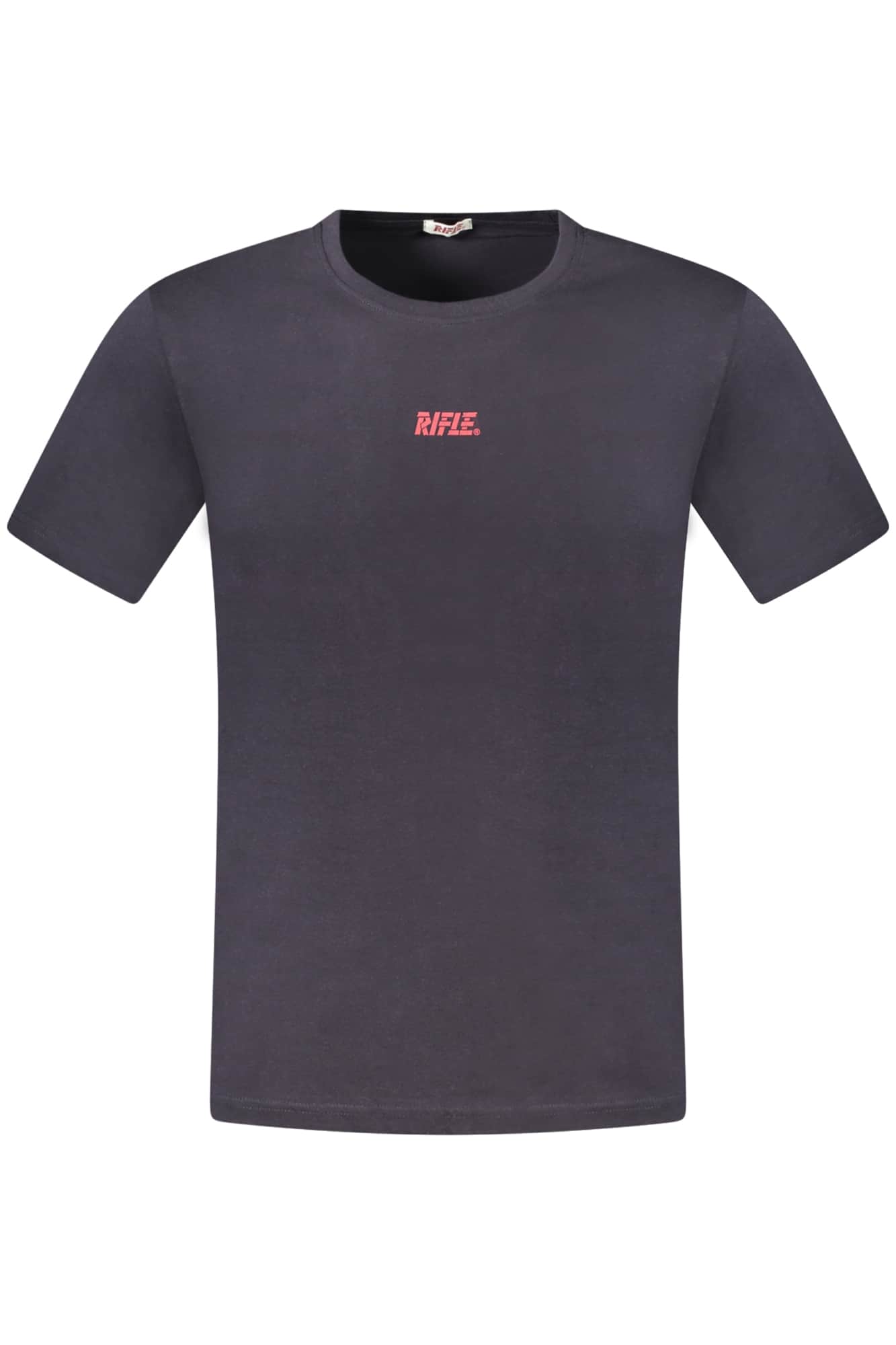 Rifle manga corta t-camisa hombre negro