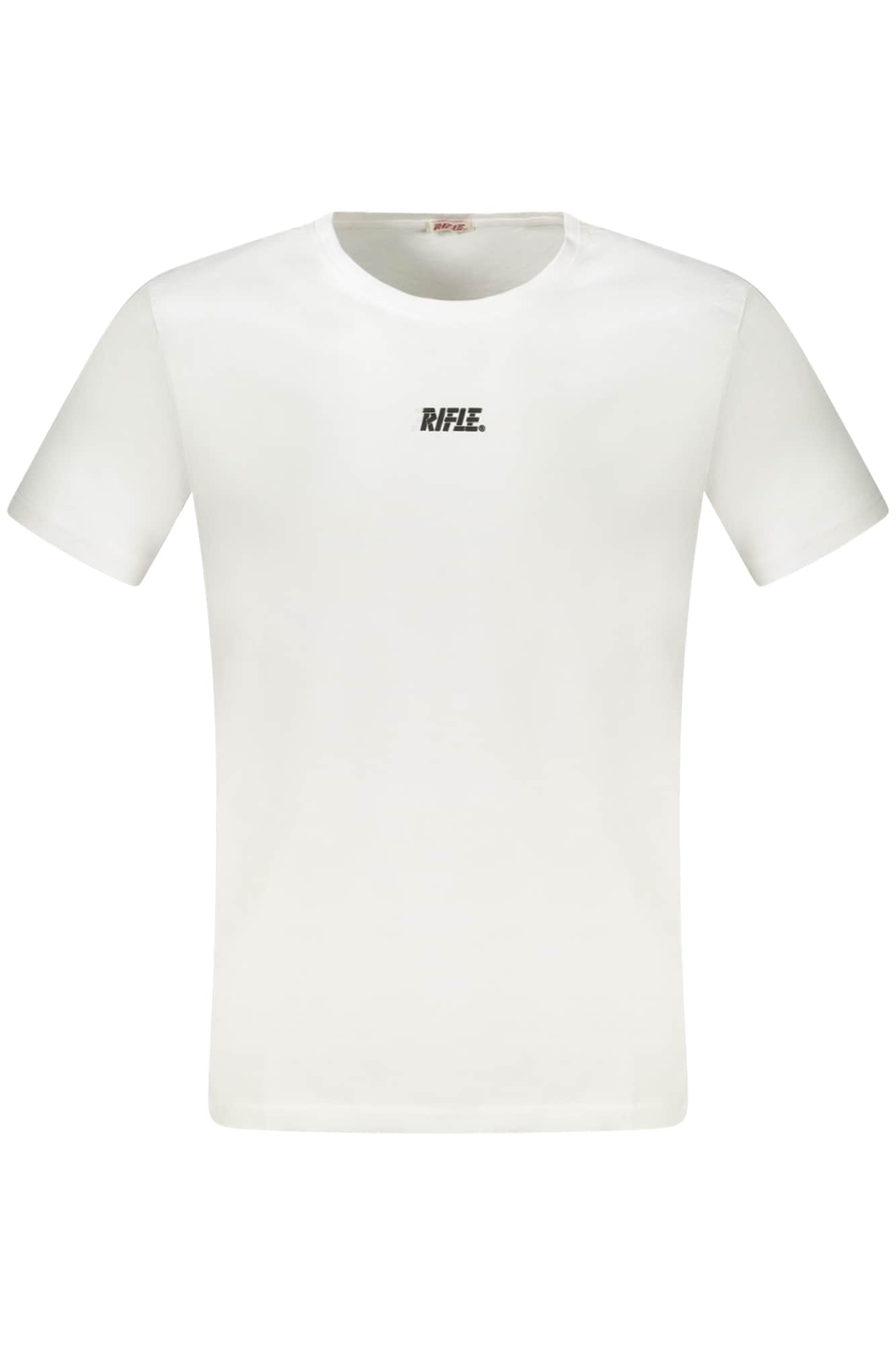 Rifle manga corta t-camisa hombre azul