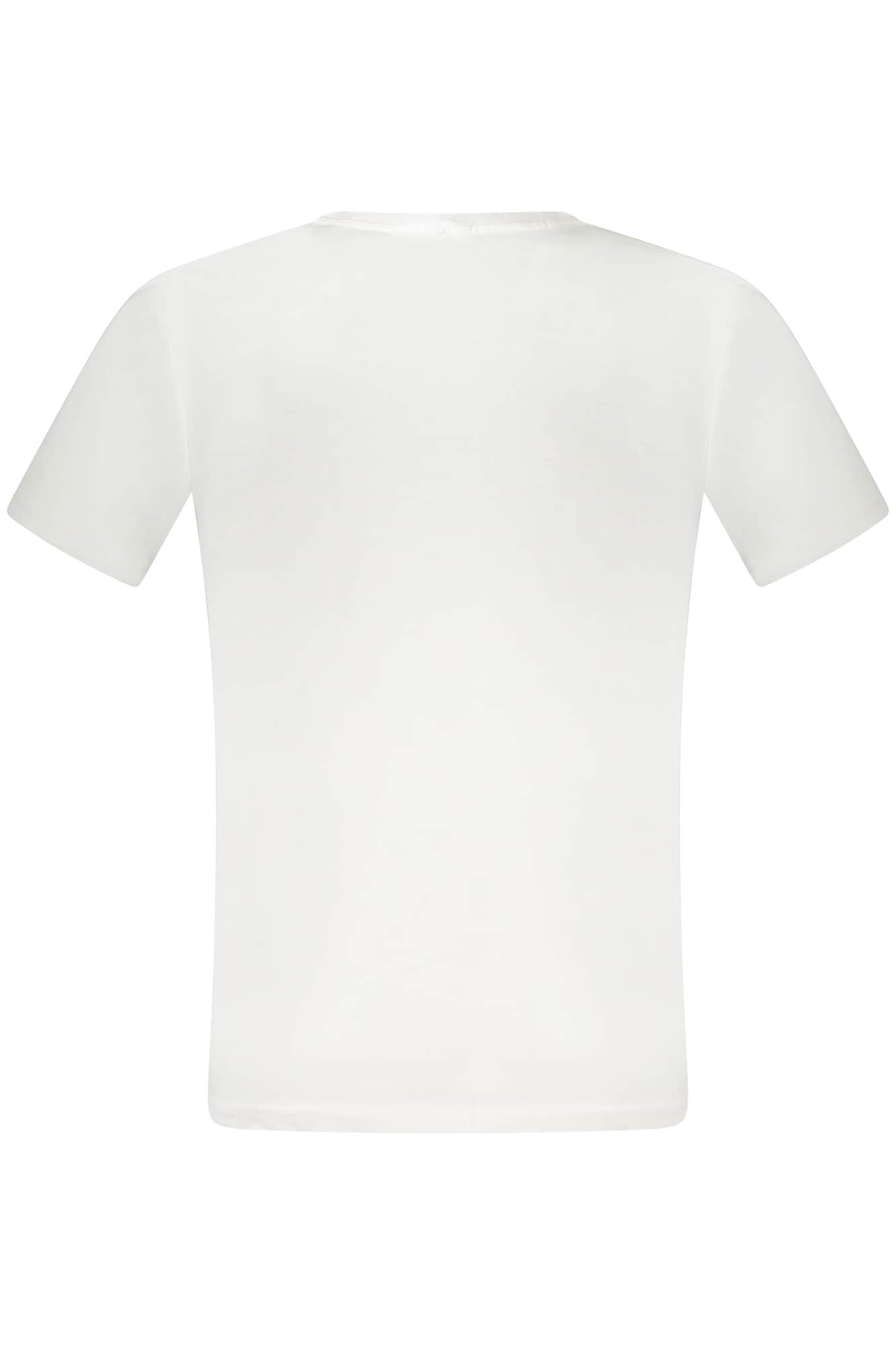 Rifle manga corta t-camisa hombre azul