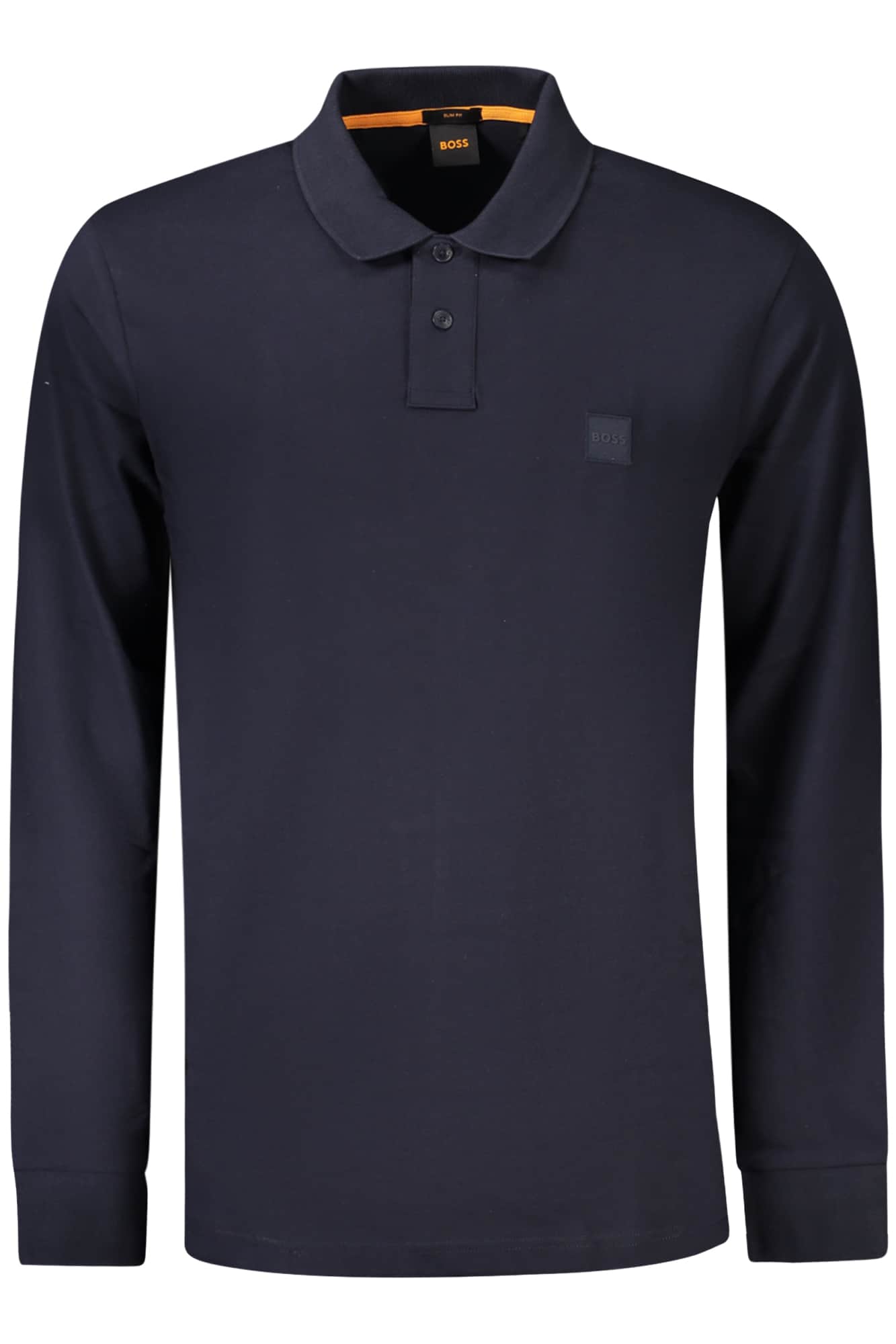 Hugo Boss hombre manga larga polo, azul