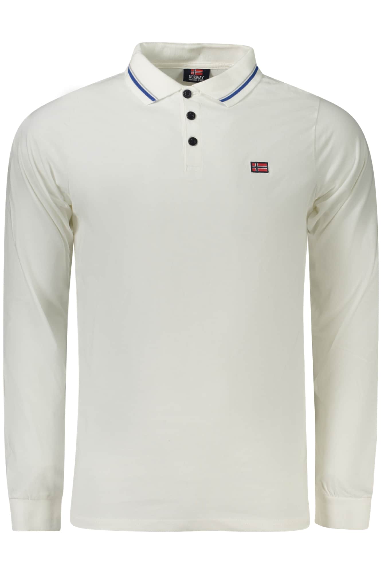 Norway 1963 hombre manga larga polo, marrón