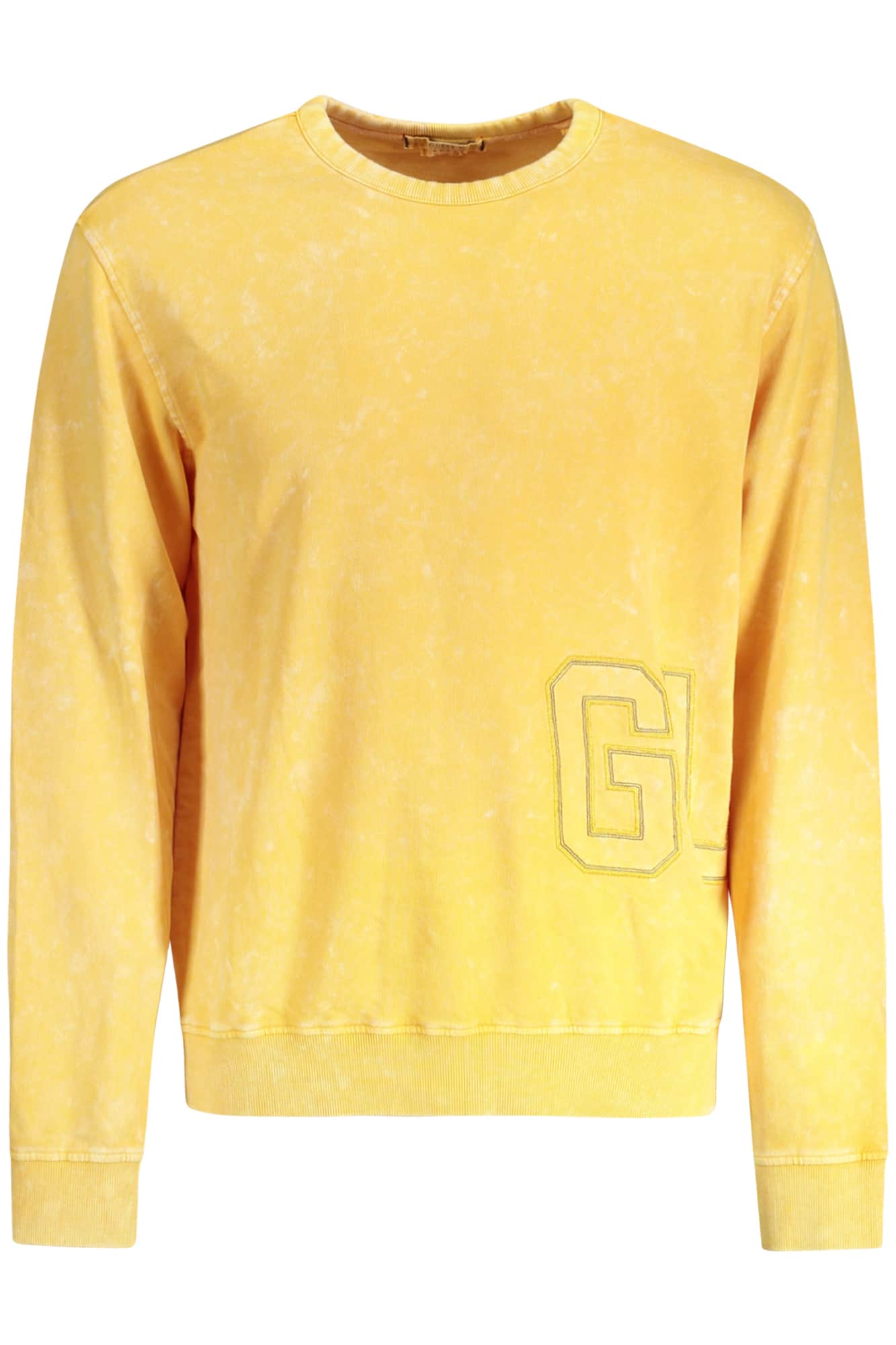 Guess vaqueros sudadera sin cremallera hombre amarillo