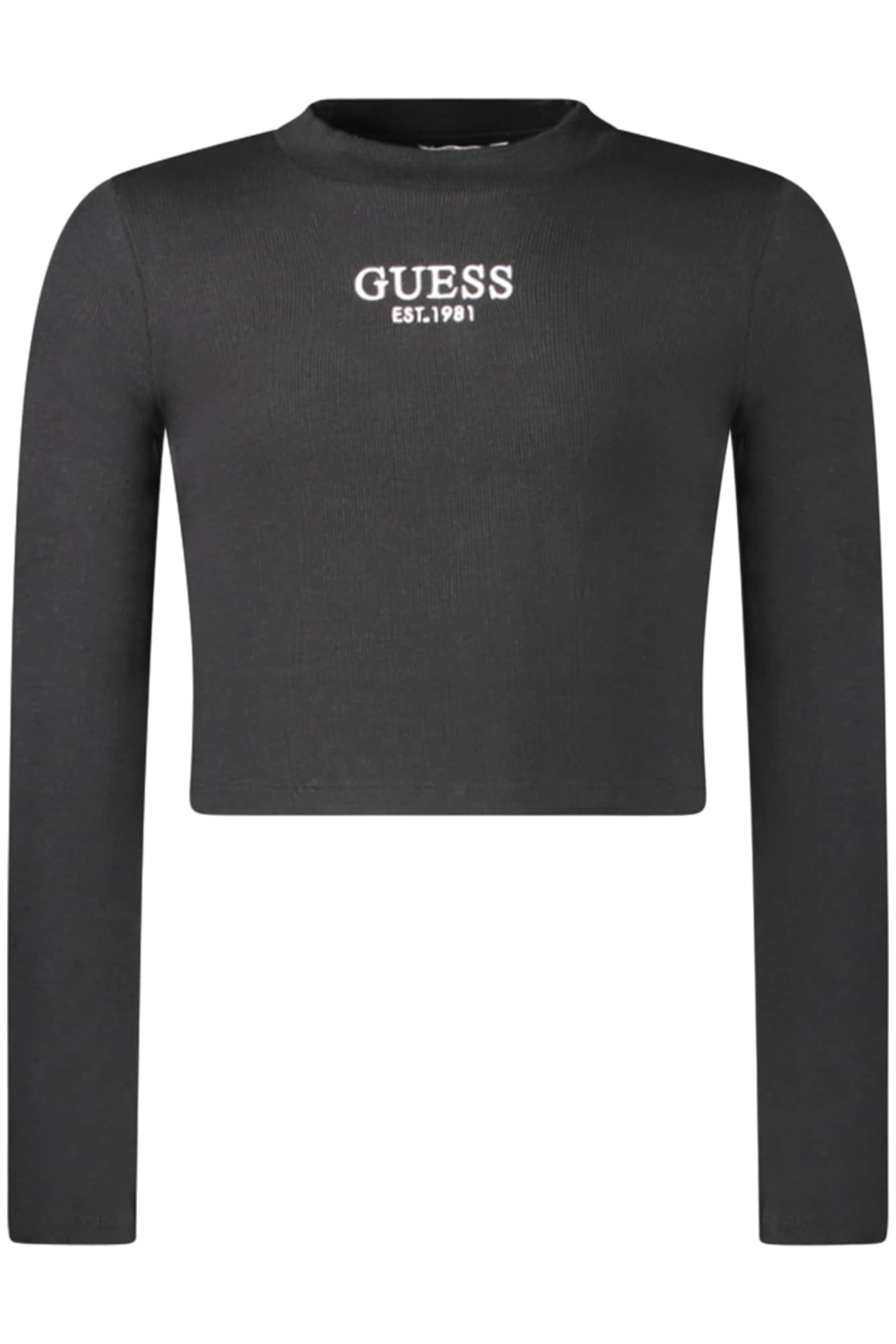 Guess vaqueros manga larga t-camisa para niñas, blanco