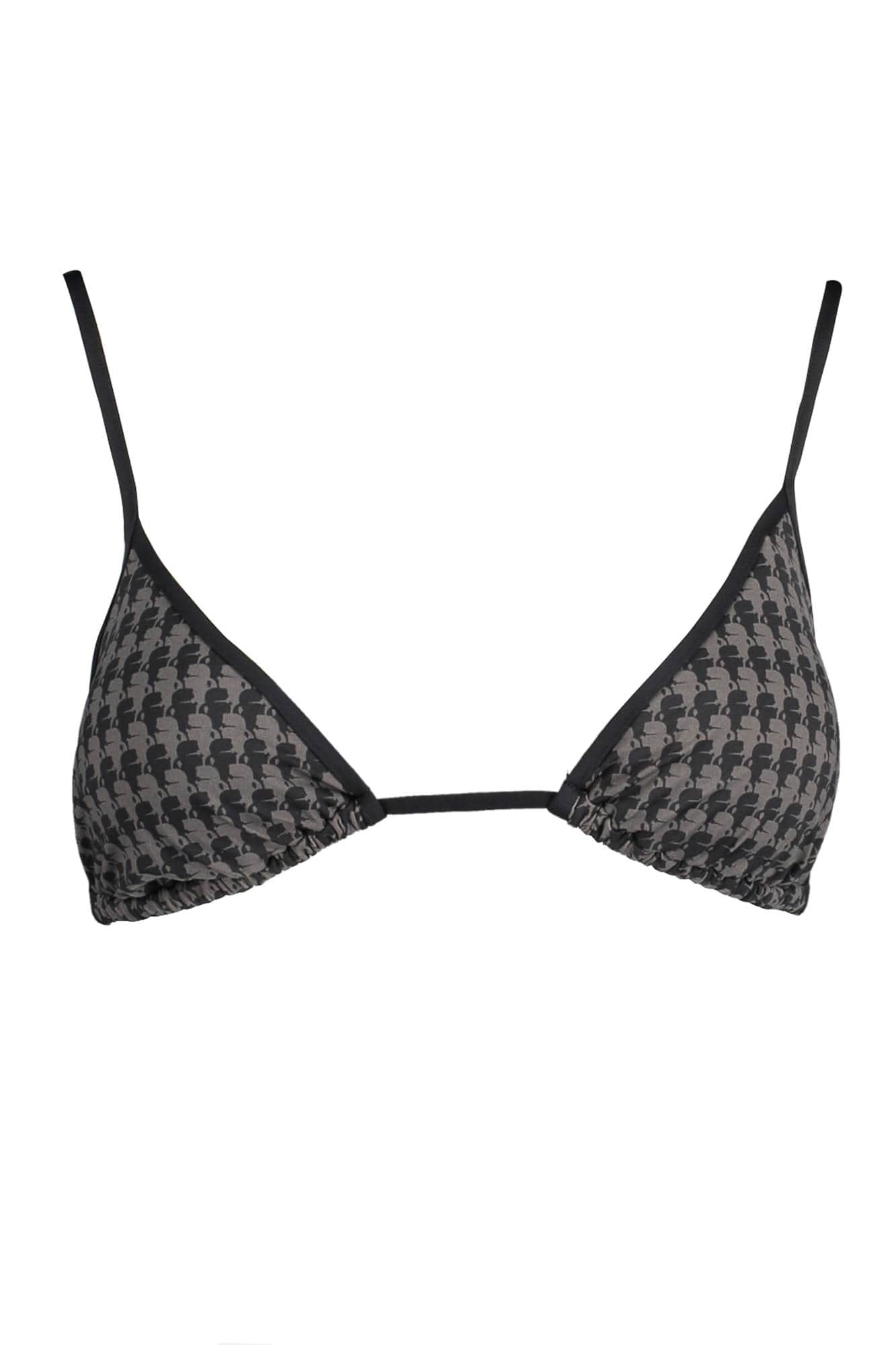 Karl Lagerfeld ropa de baño top de bikini mujer negro