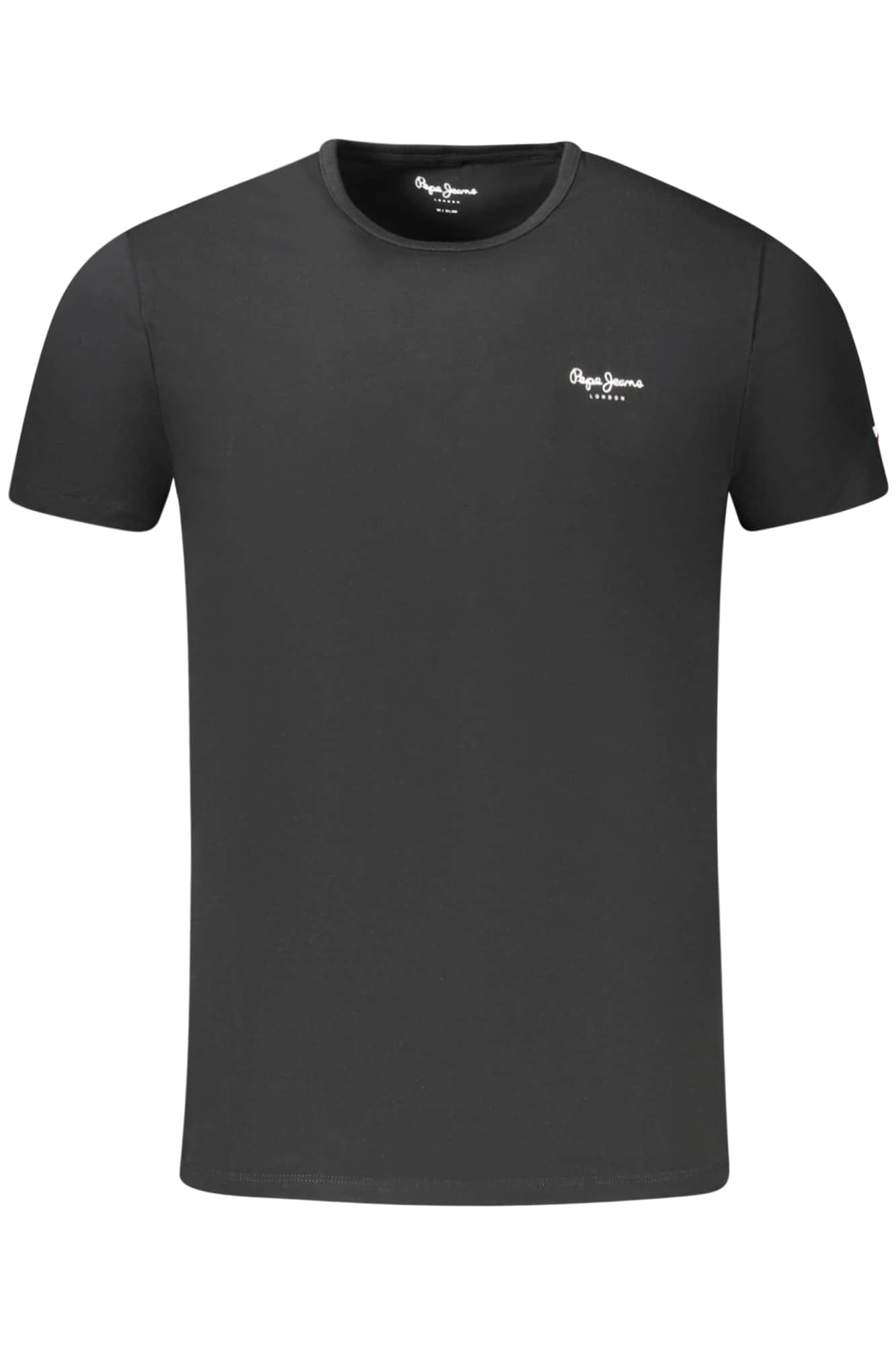 Pepe vaqueros manga corta t-camisa hombre negro
