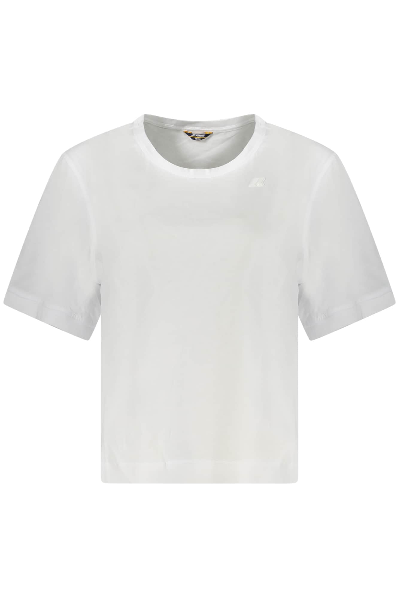 K-Way manga corta t-camisa mujer blanco