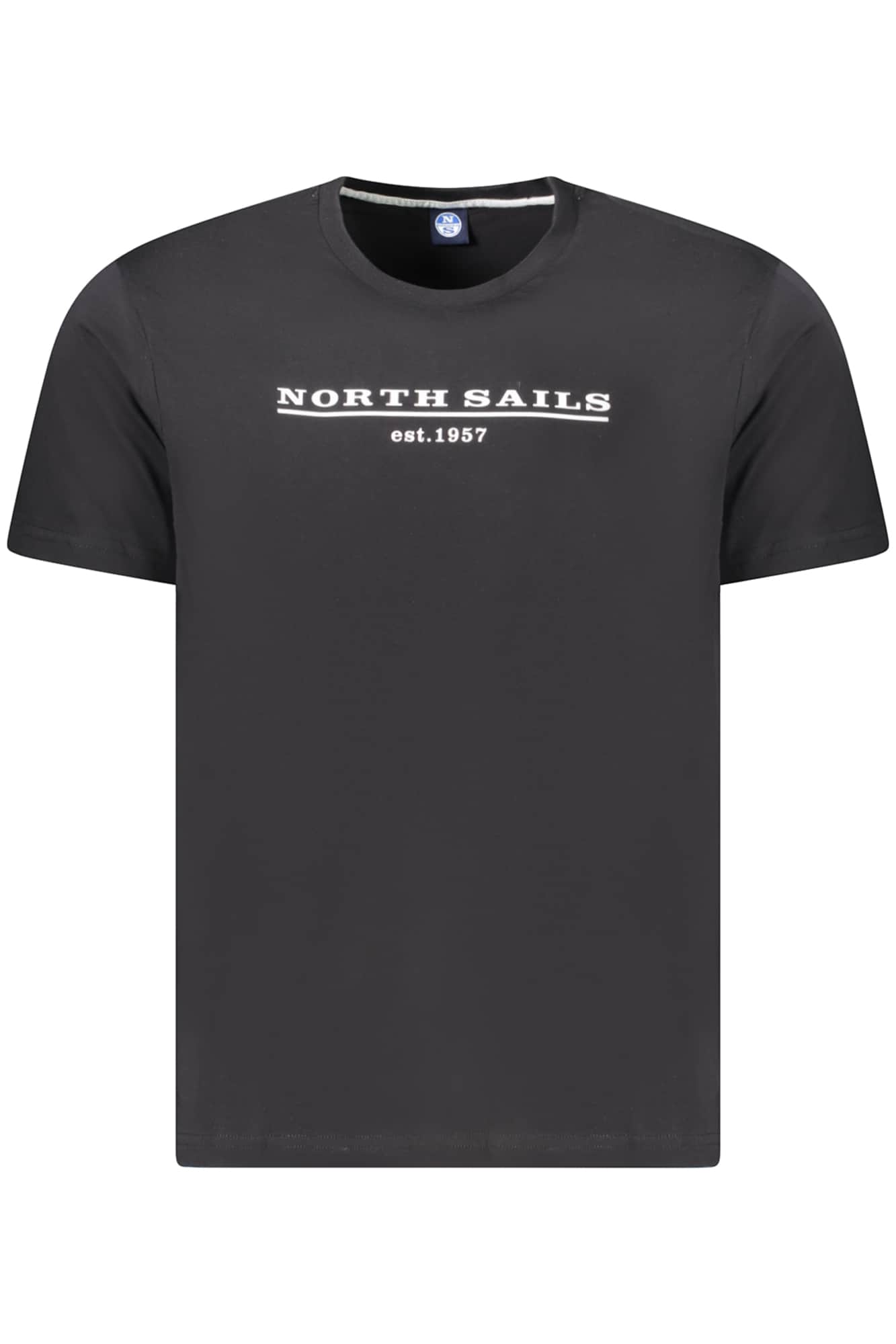 North Sails manga corta t-camisa hombre negro