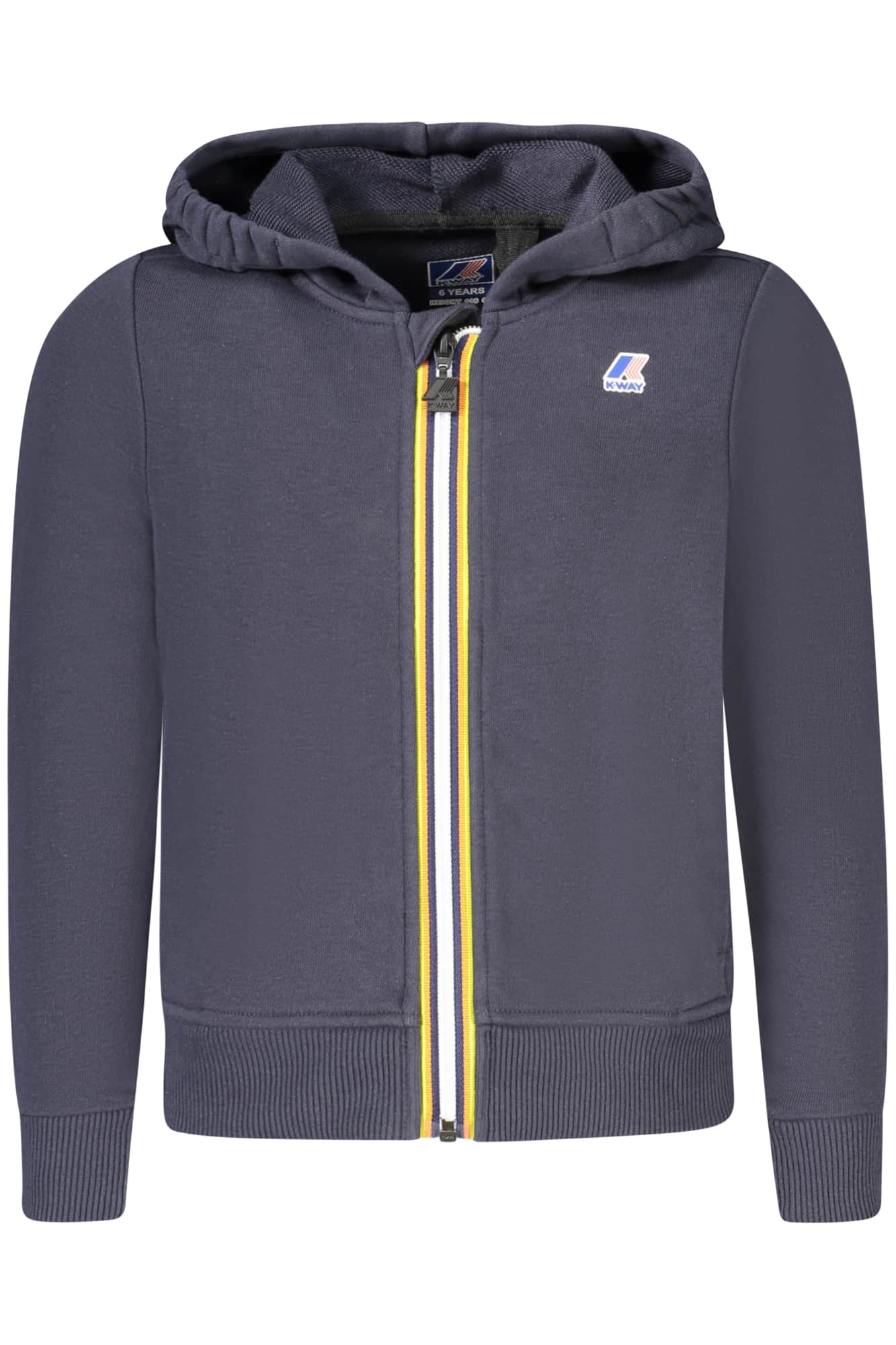 K-Way sudadera con cremallera niño azul