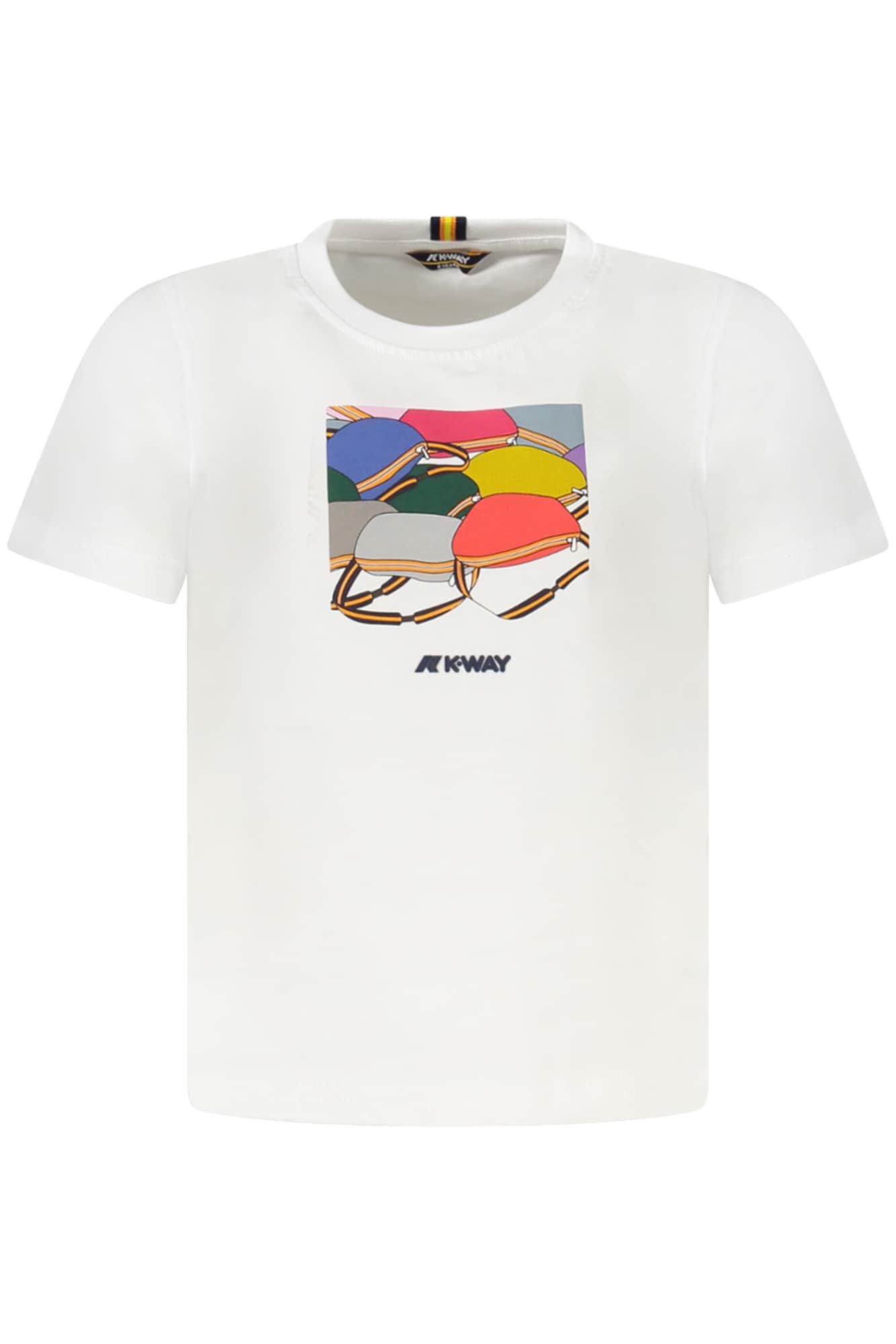 K-Way manga corta t-camisa niños azul