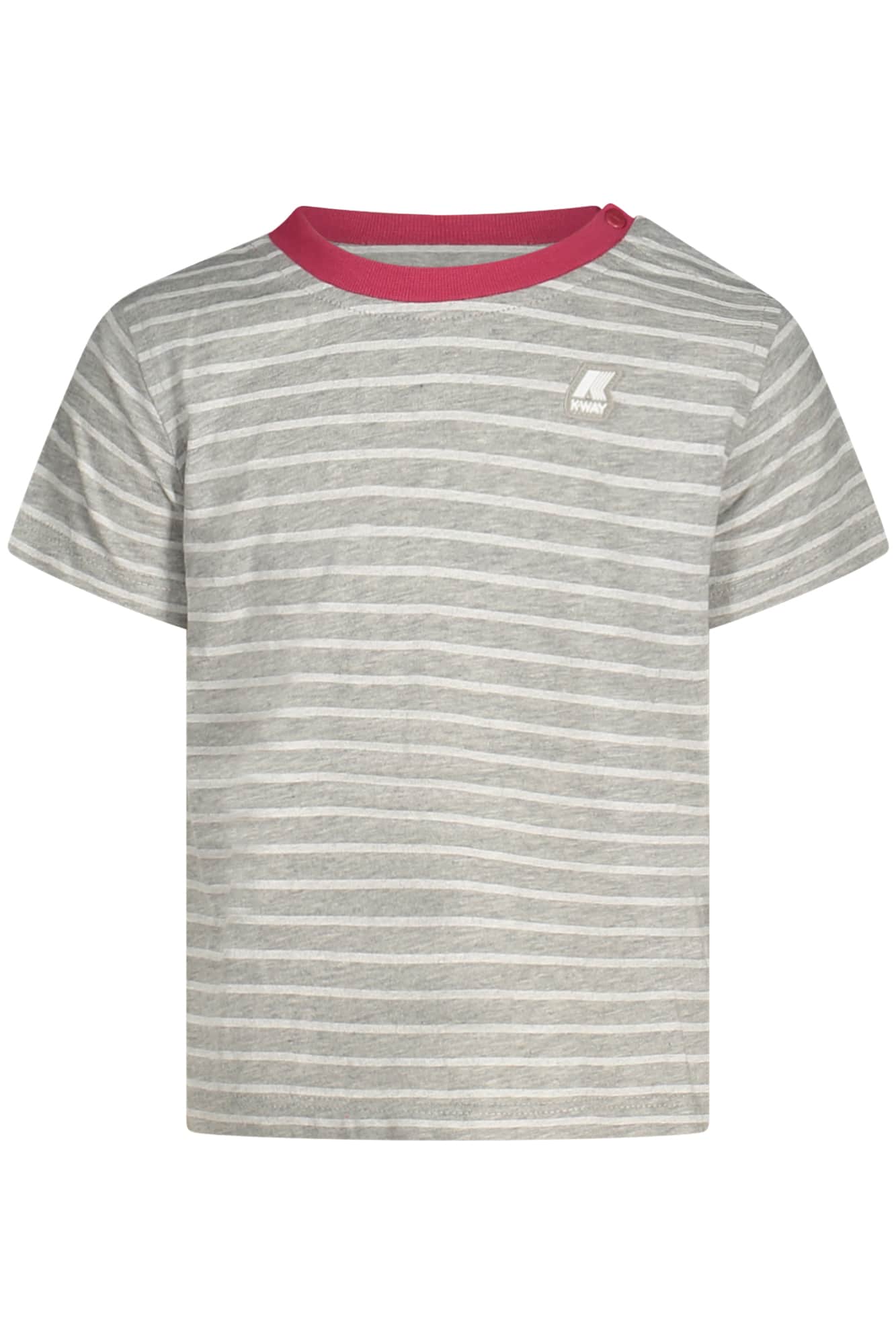 K-Way manga corta t-camisa niñas gris