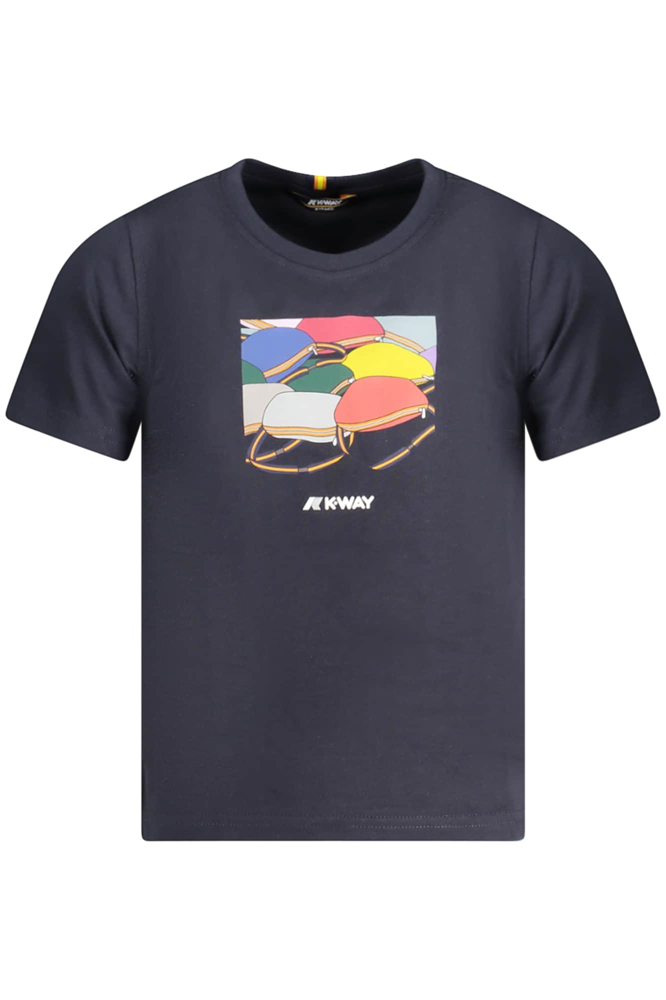 K-Way manga corta t-camisa niños azul