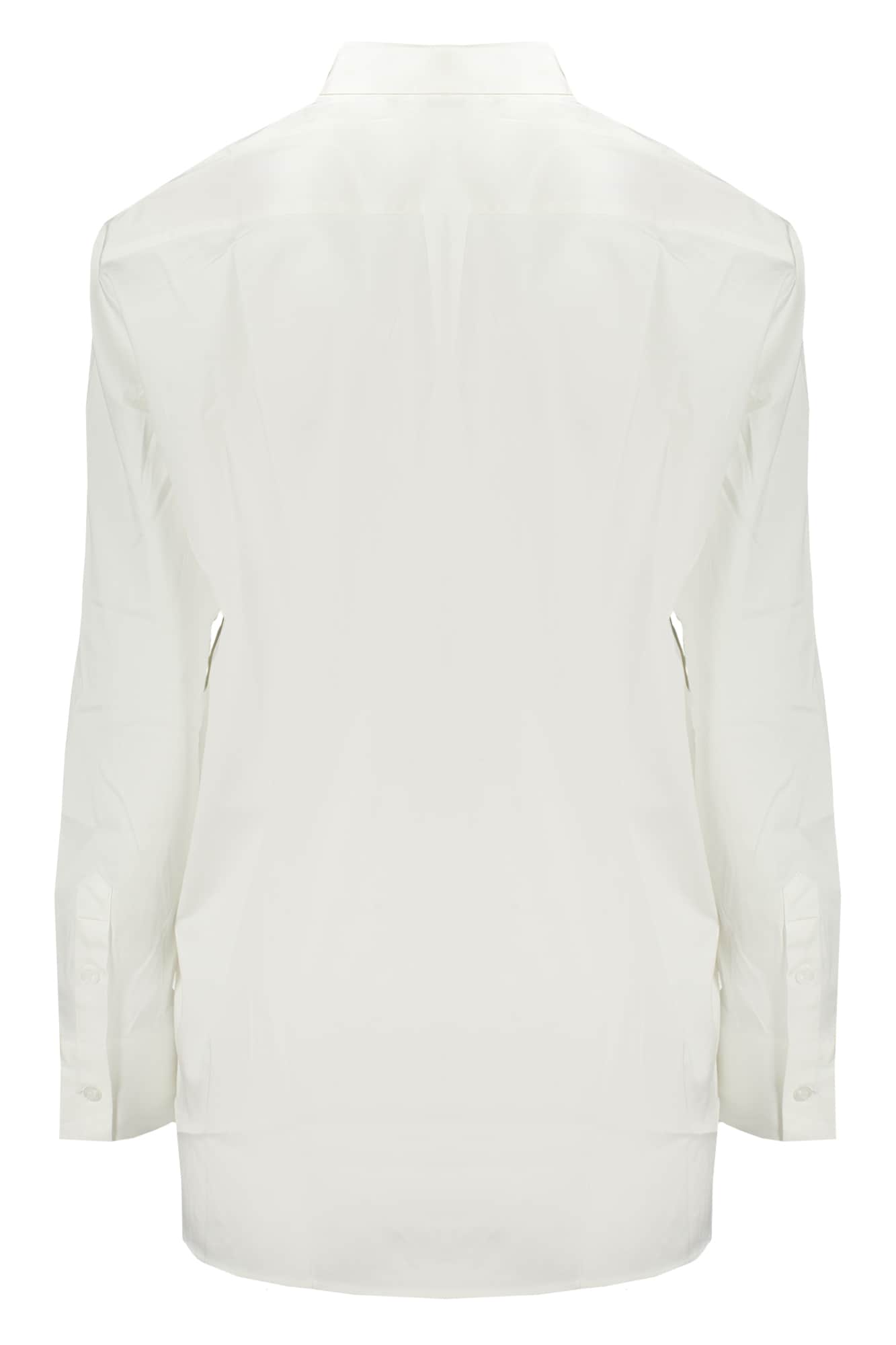 Guess vaqueros manga larga camisa mujer blanco