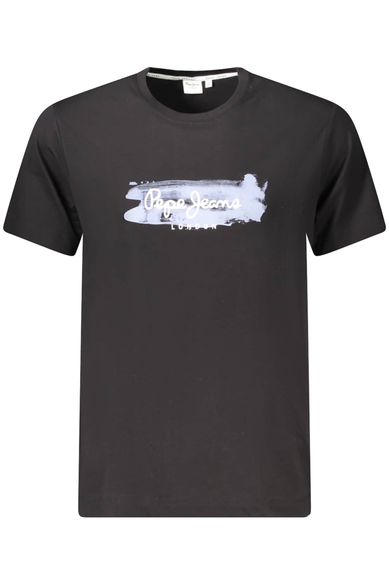 Pepe vaqueros manga corta t-camisa hombre negro