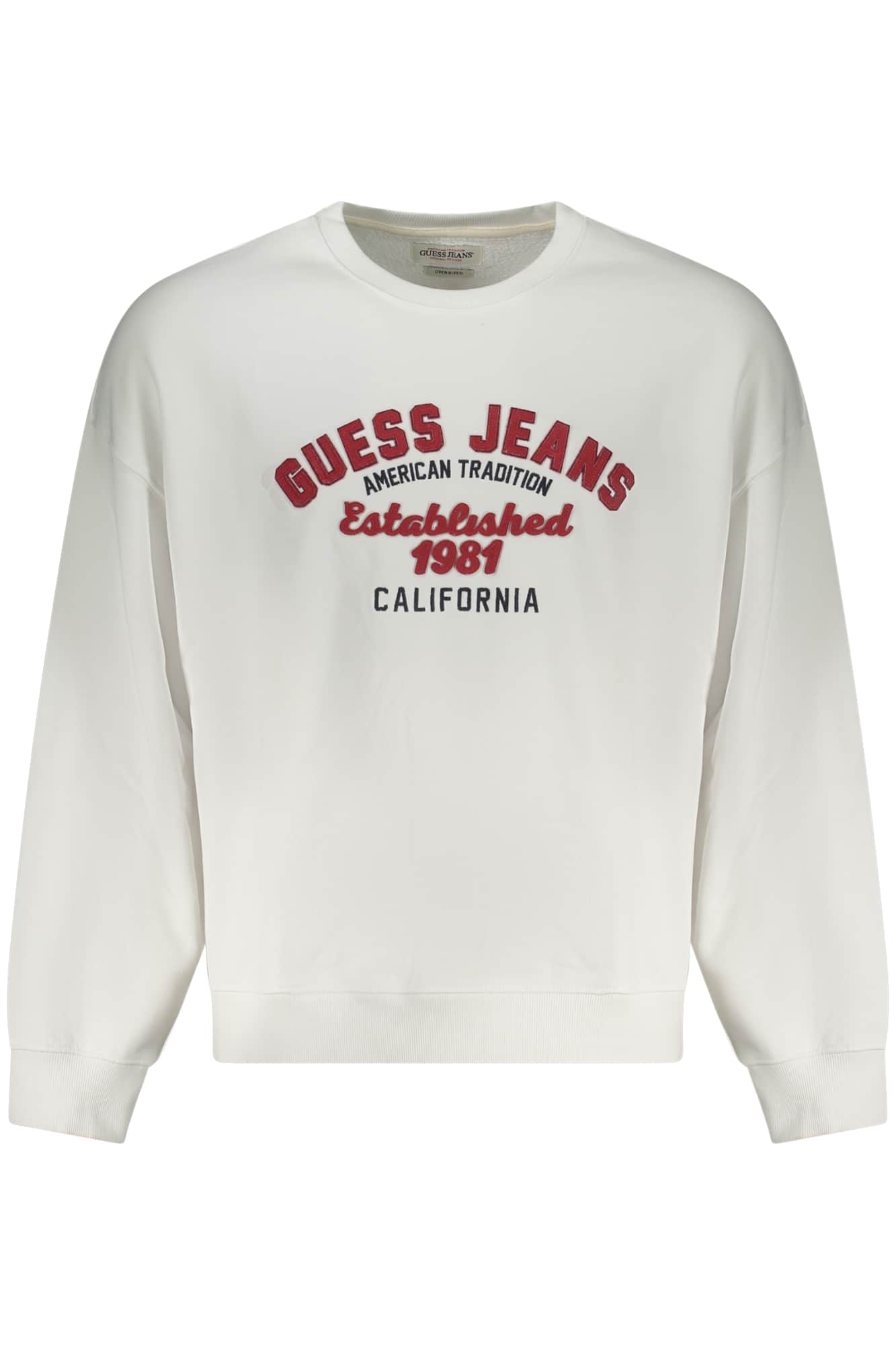 Guess vaqueros sudadera sin cremallera hombre blanco