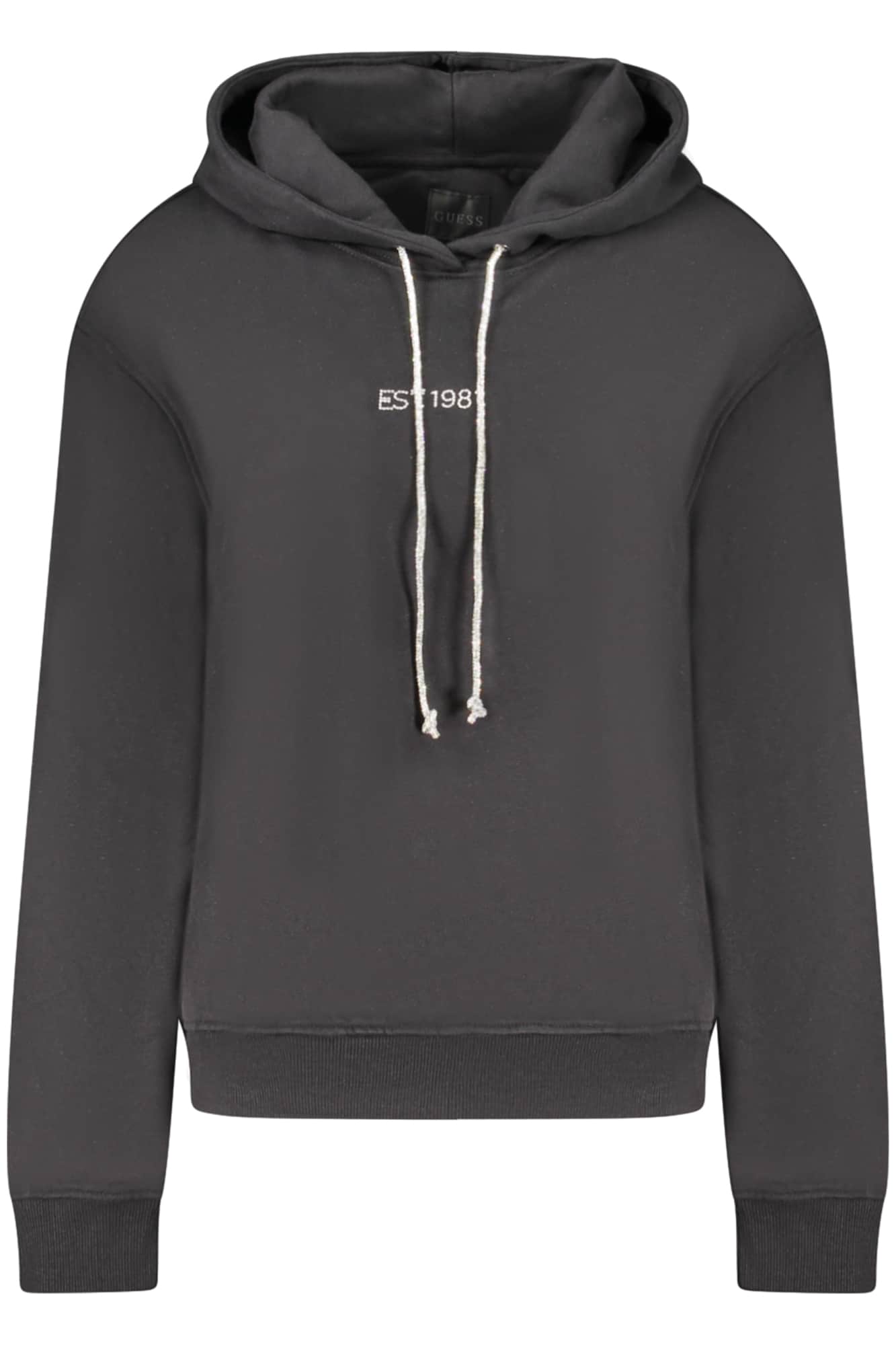 Guess vaqueros sudadera sin cremallera mujer negro