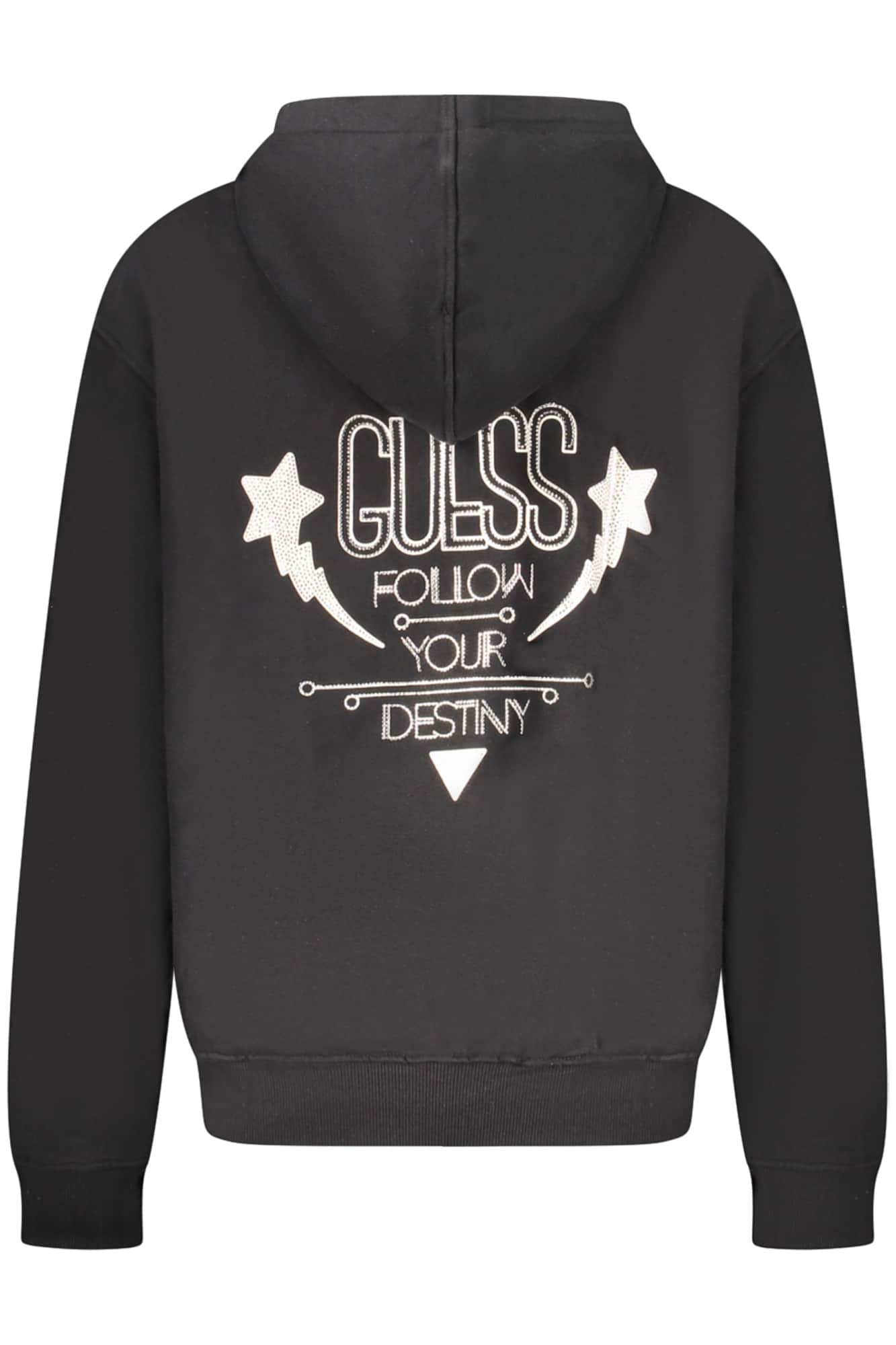 Guess vaqueros sudadera sin cremallera mujer negro