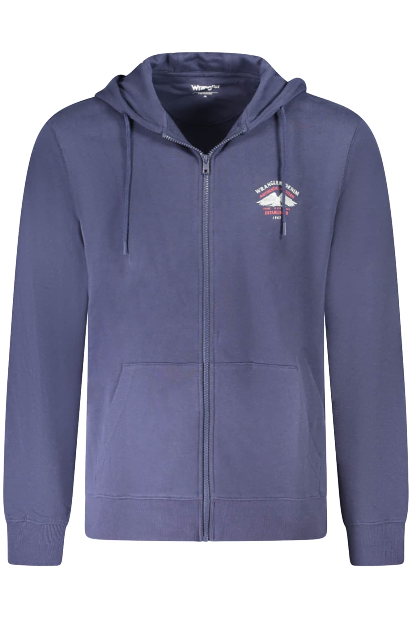 Wrangler hombre con cremallera sudadera azul