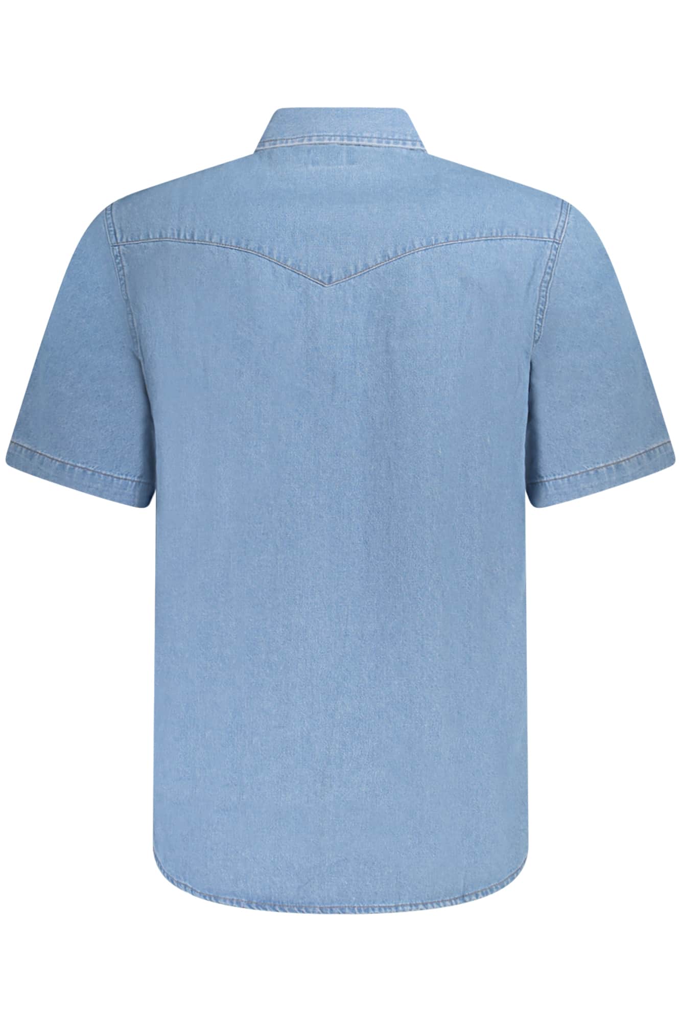 Wrangler manga corta camisa hombre azul