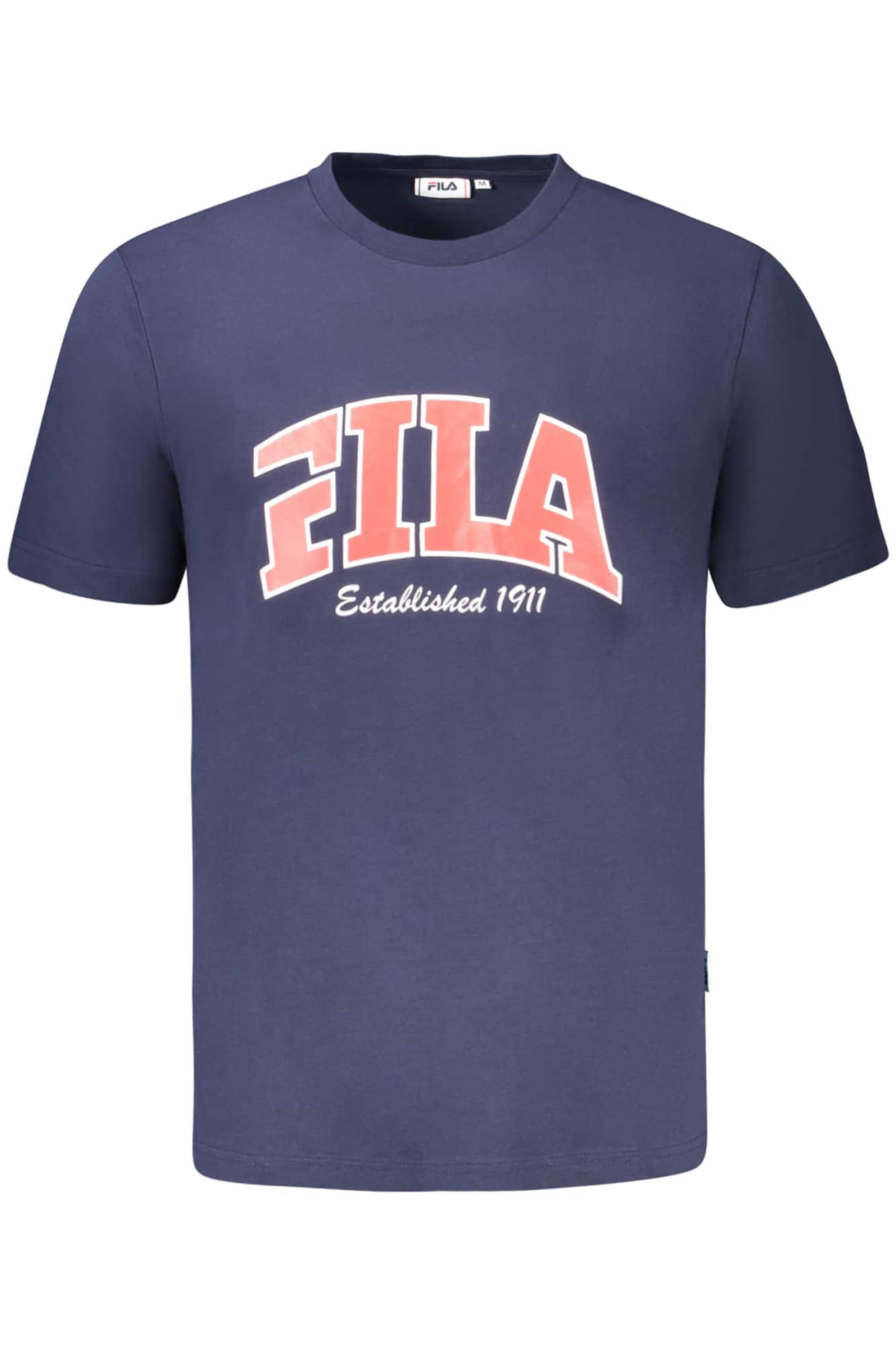Fila manga corta t-camisa hombre blanco