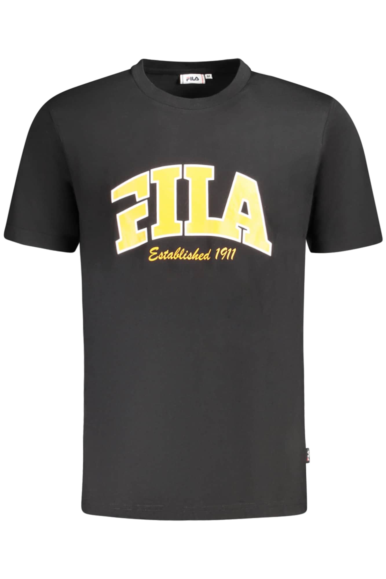Fila manga corta t-camisa hombre blanco