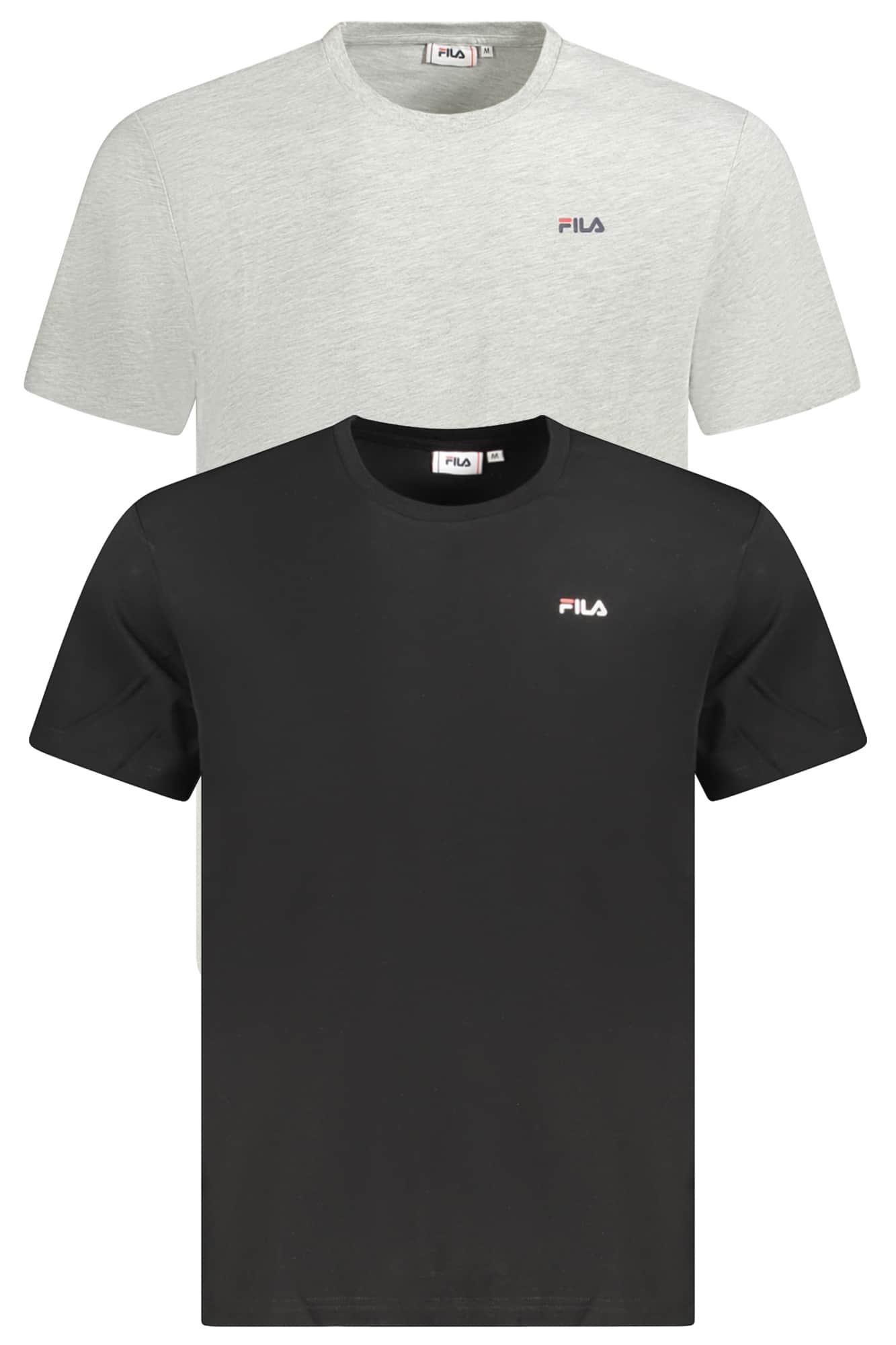 Fila hombre manga corta t-camisa negro