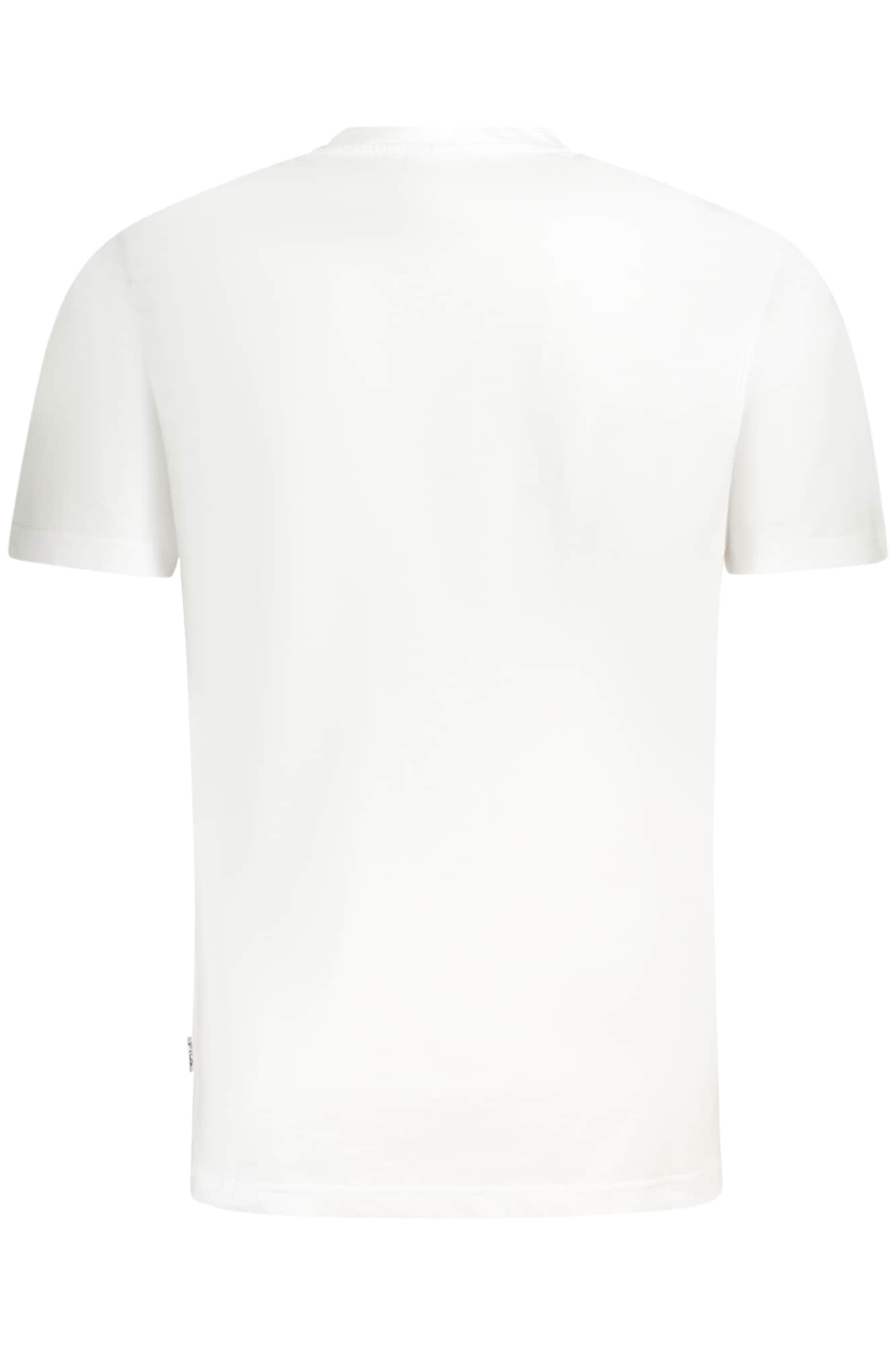 Fila manga corta t-camisa hombre blanco
