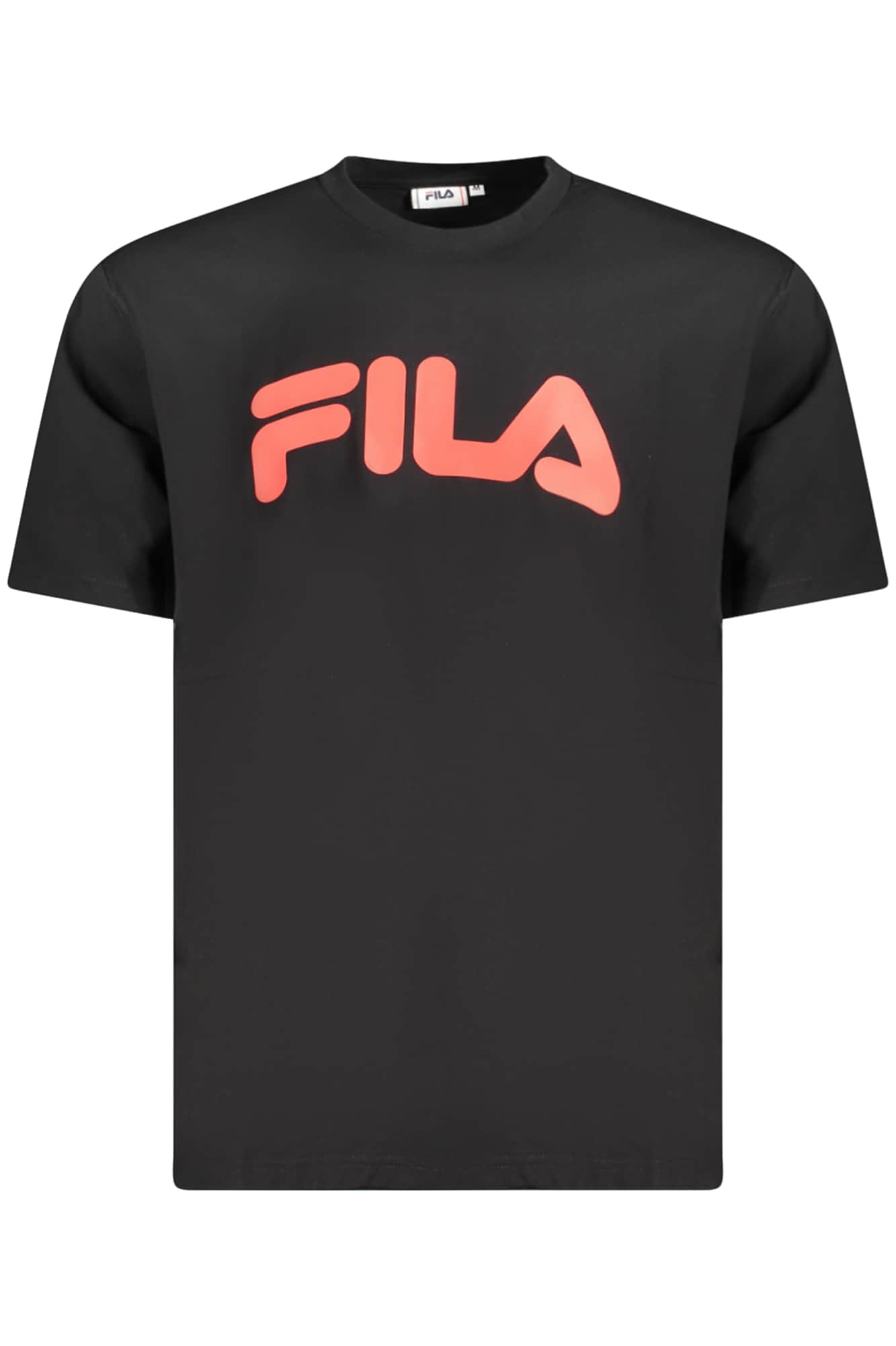 Fila hombre manga corta t-camisa negro