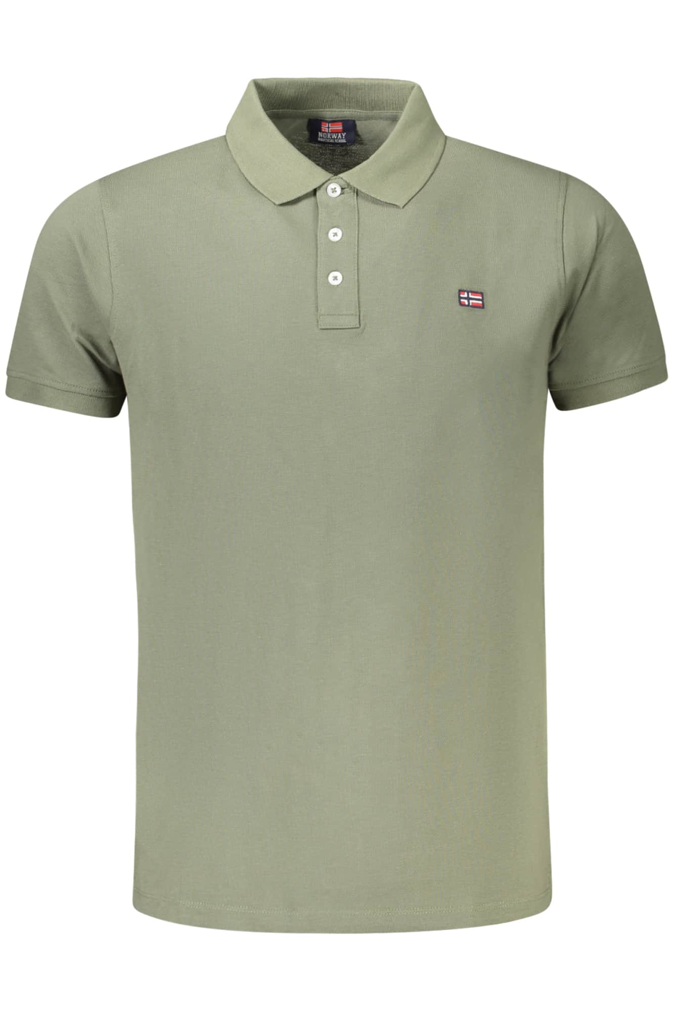 Norway 1963 hombre manga corta polo rojo