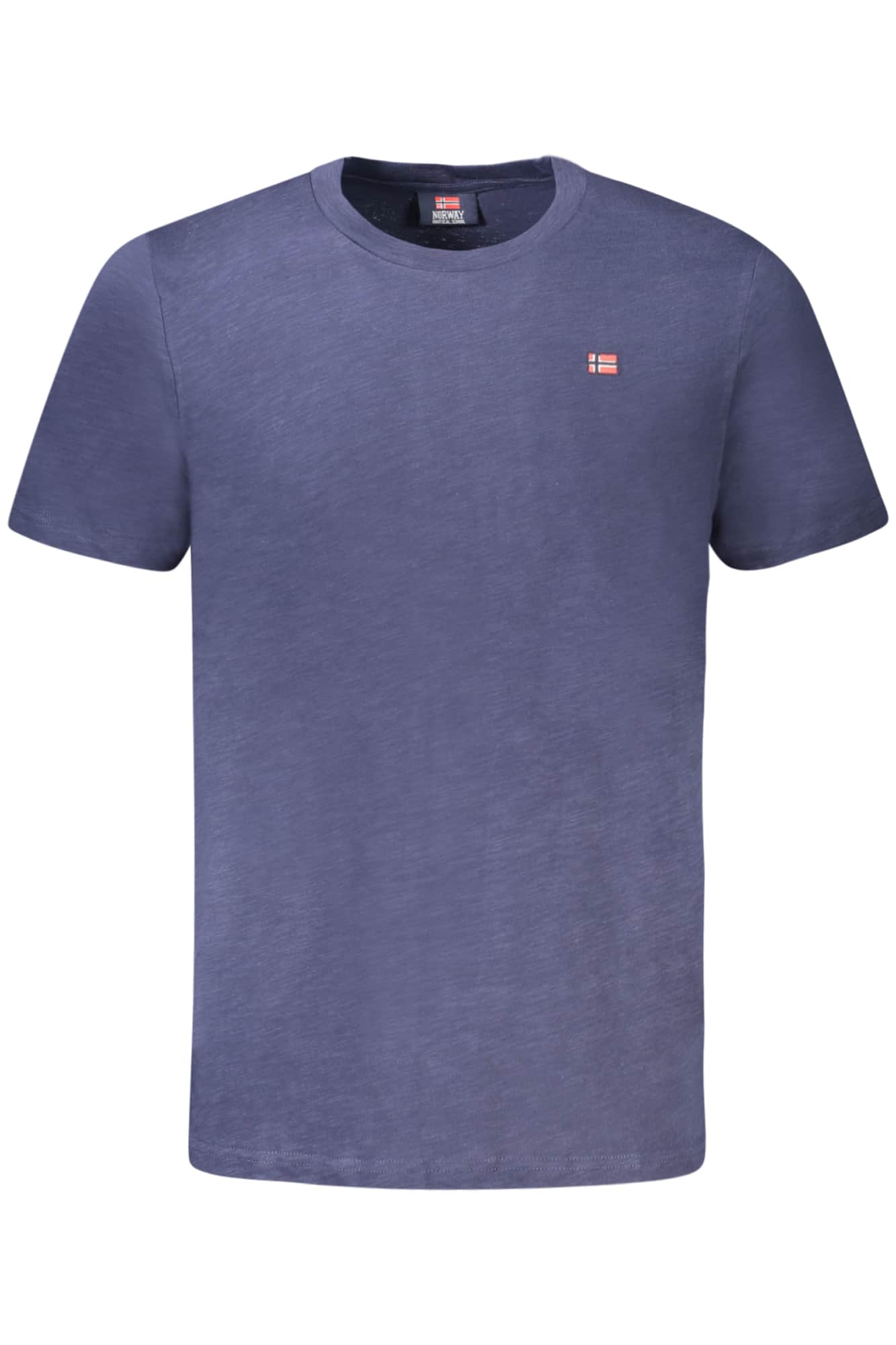 Norway 1963 hombre manga corta t-camisa azul