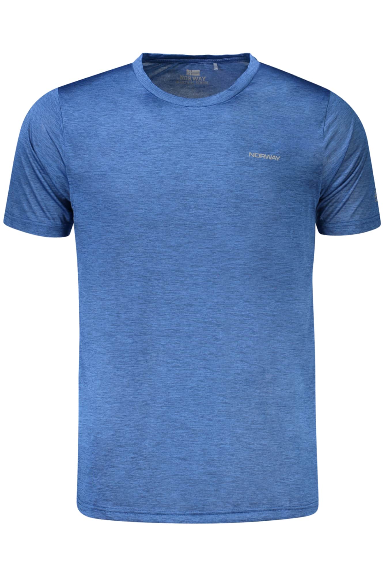 Norway 1963 hombre manga corta t-camisa azul