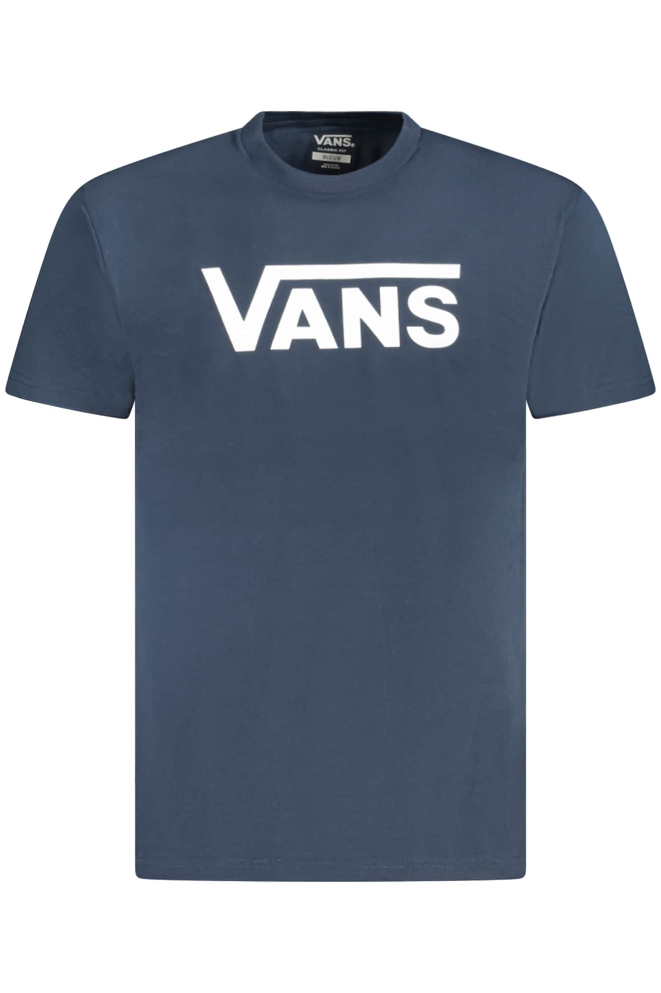 Vans manga corta t-camisa hombre azul