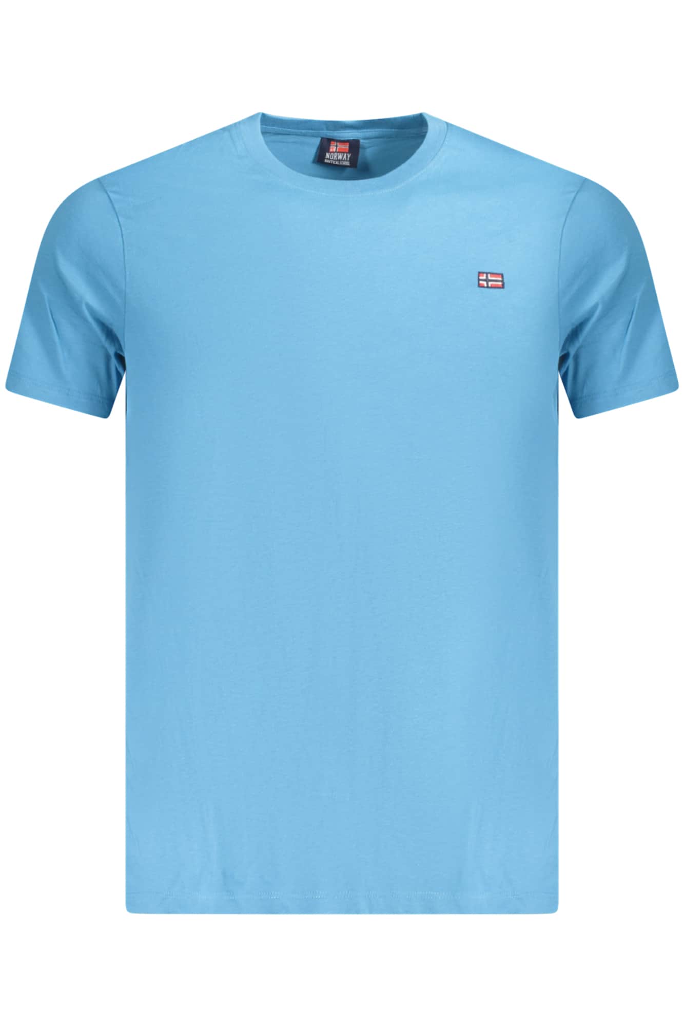 Norway 1963 hombre manga corta t-camisa azul