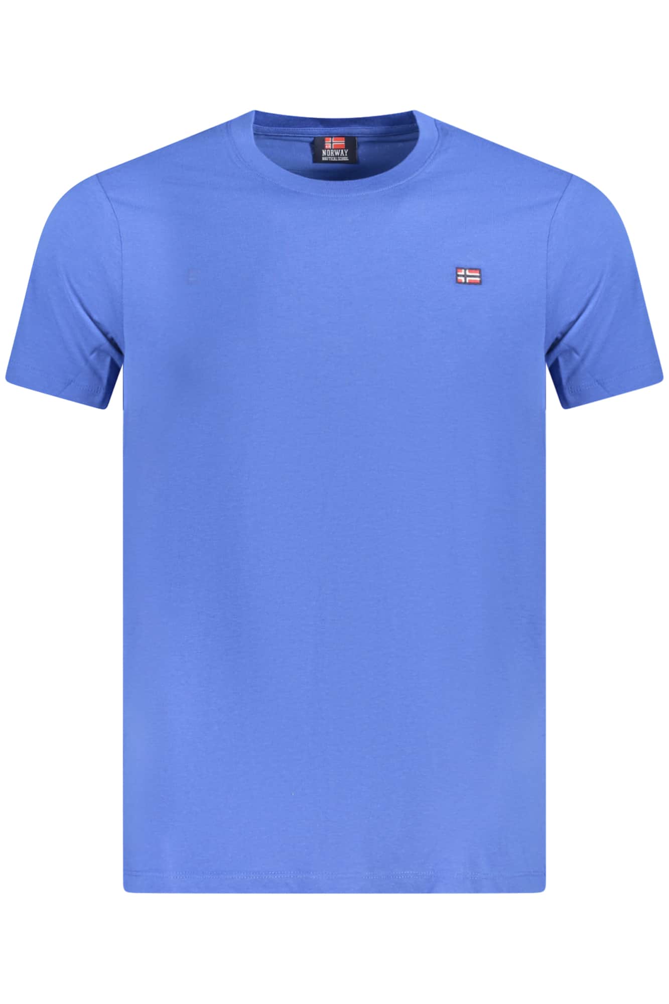 Norway 1963 hombre manga corta t-camisa azul