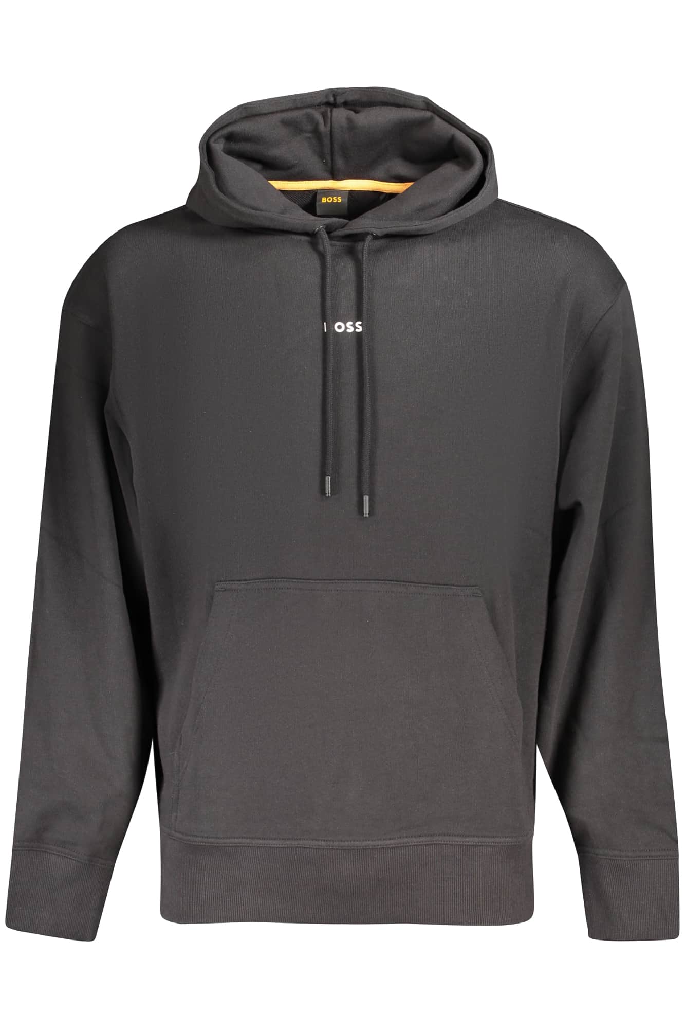 Boss hombre negro sin cremallera sudadera
