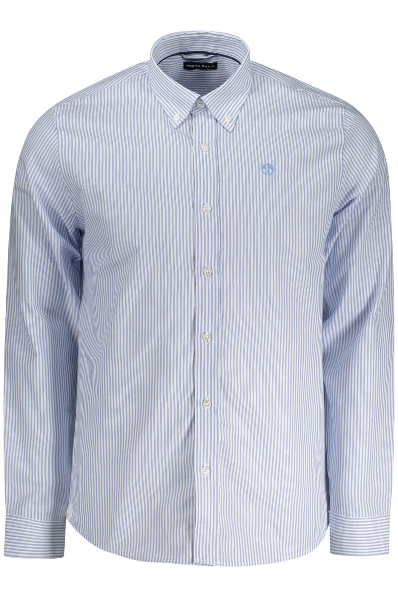 North Sails hombre manga larga camisa azul
